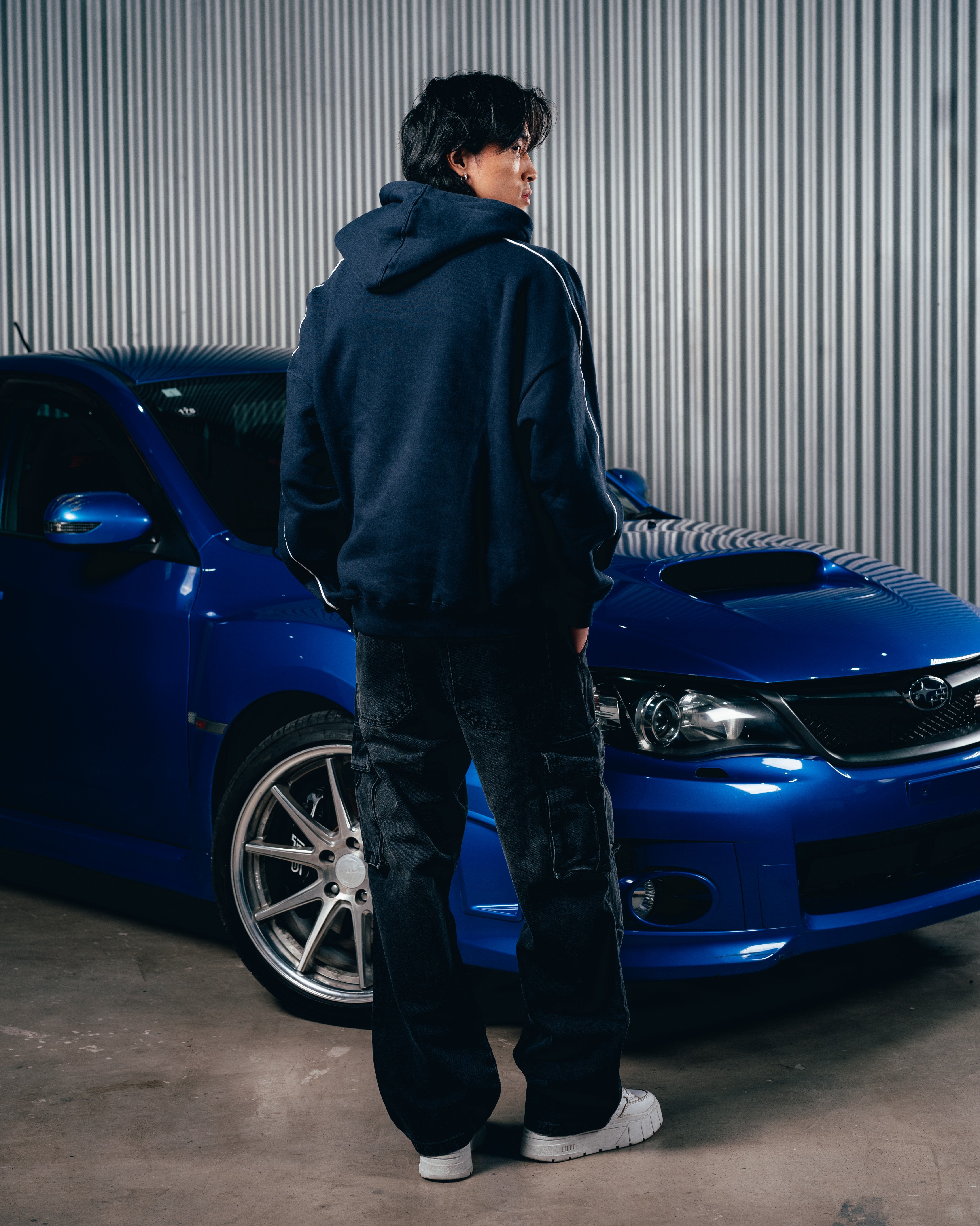 HOODIE [ SUBARU ] RELIEVE NAVY BLUE
