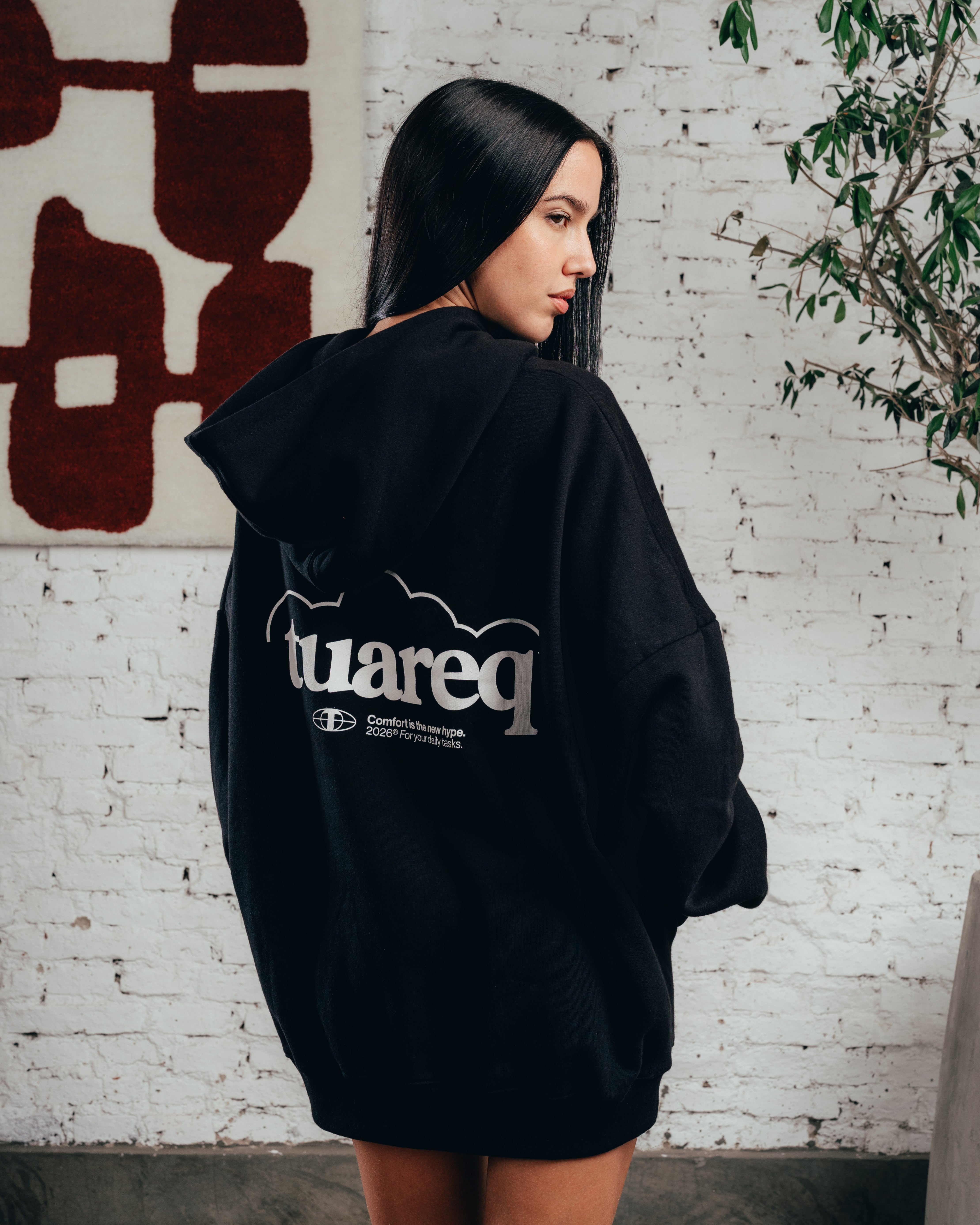 HOODIE OVERSIZED [ COMFORT ] CLOUD BLACK