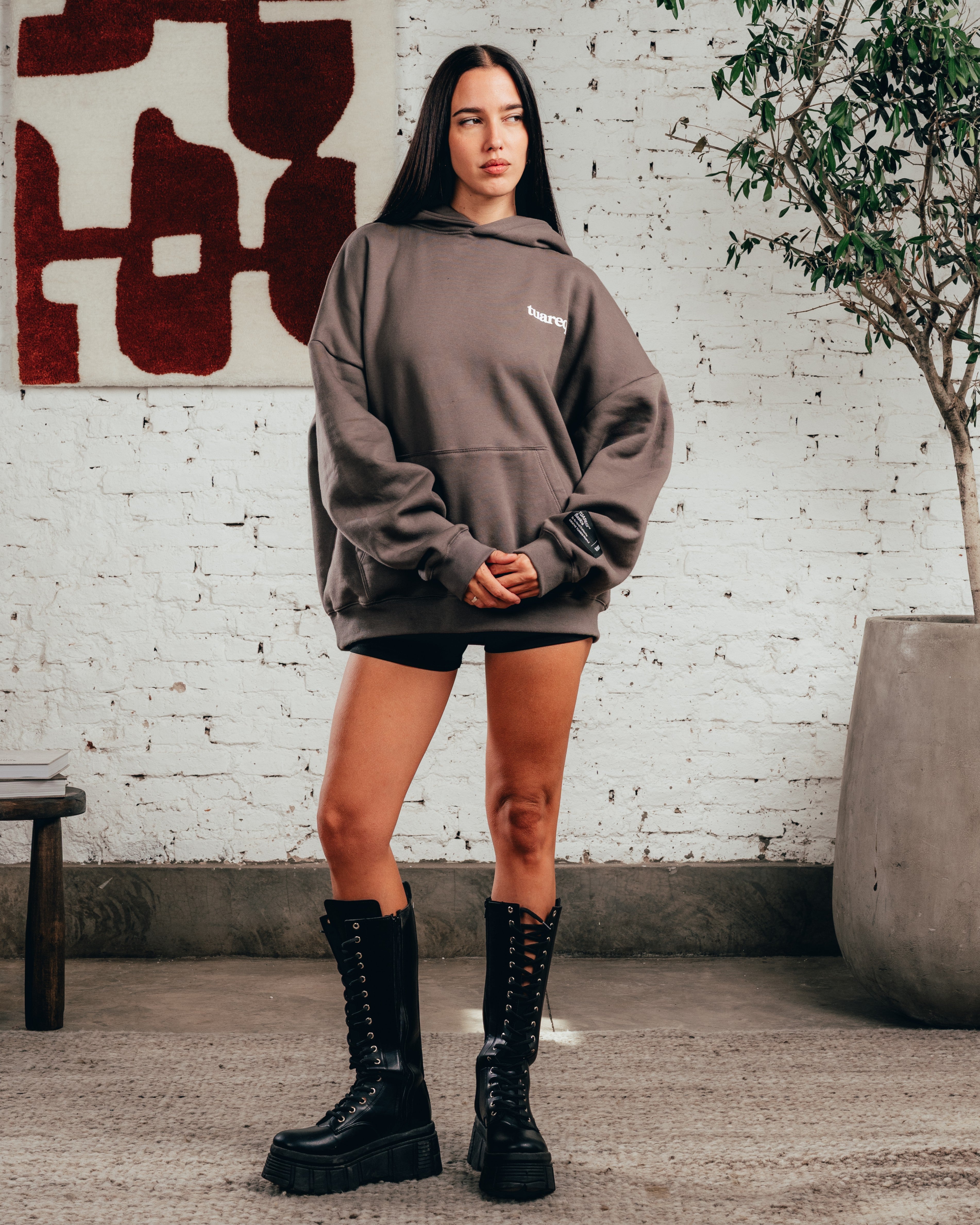 HOODIE OVERSIZED [ COMFORT ] GALGO GREY