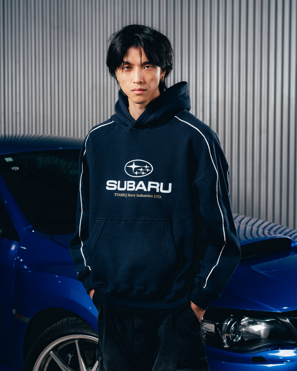 HOODIE [ SUBARU ] RELIEVE NAVY BLUE