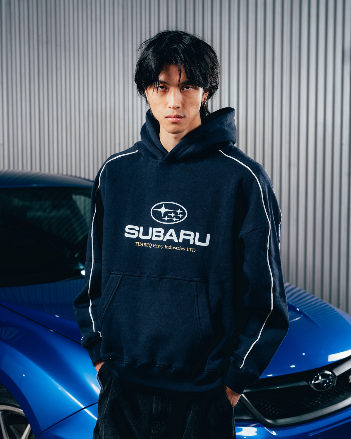 HOODIE [ SUBARU ] RELIEVE NAVY BLUE