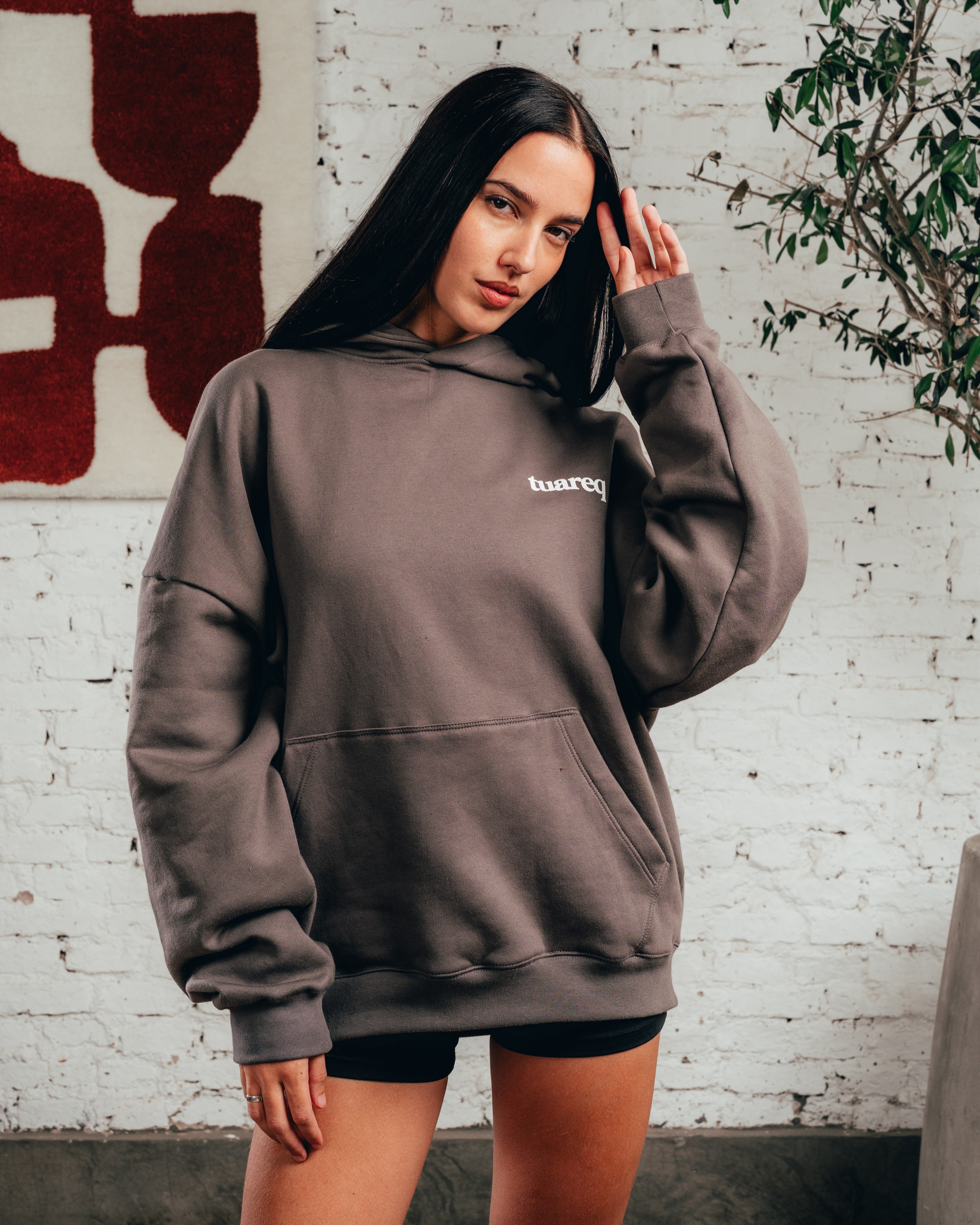HOODIE OVERSIZED [ COMFORT ] GALGO GREY