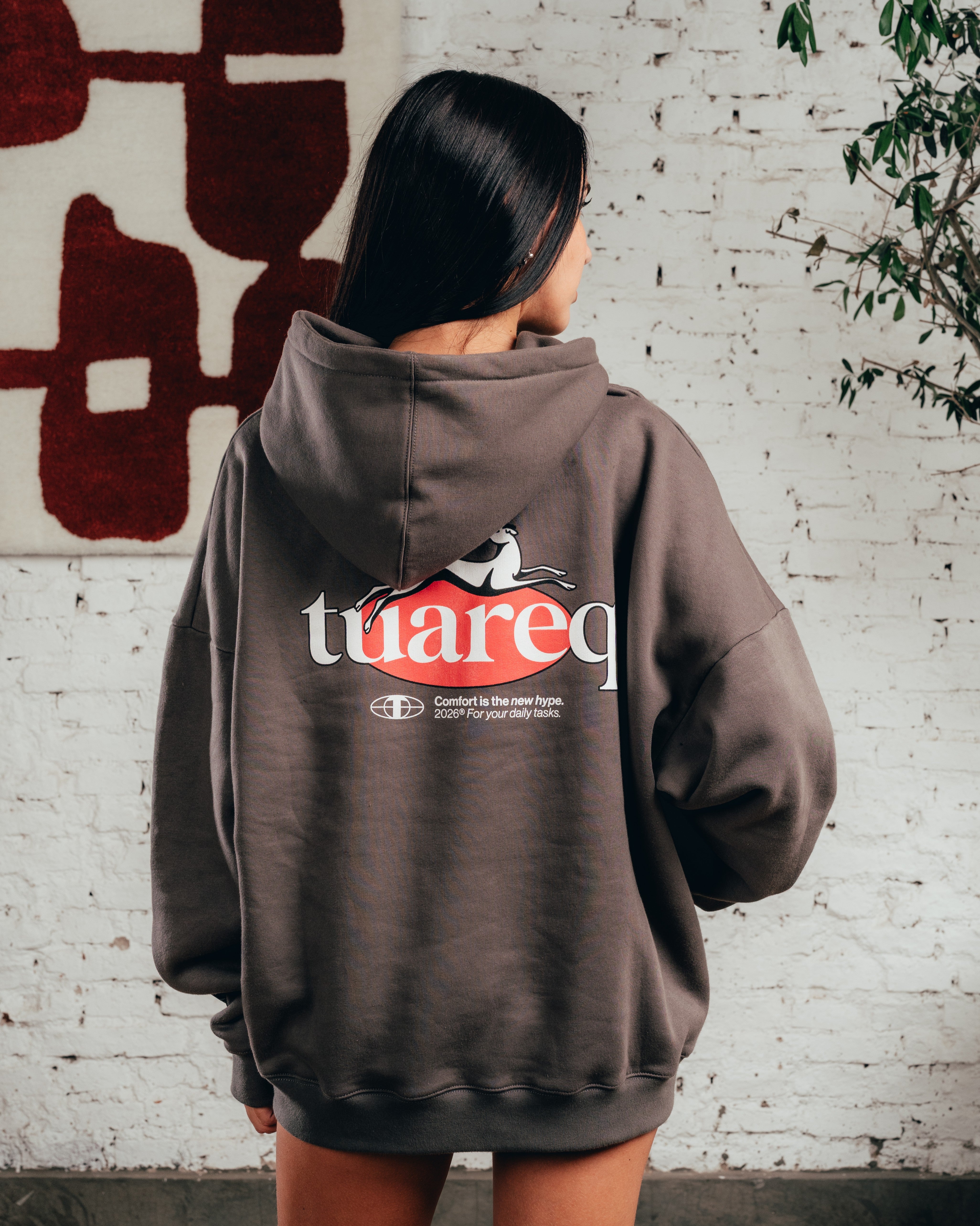 HOODIE OVERSIZED [ COMFORT ] GALGO GREY