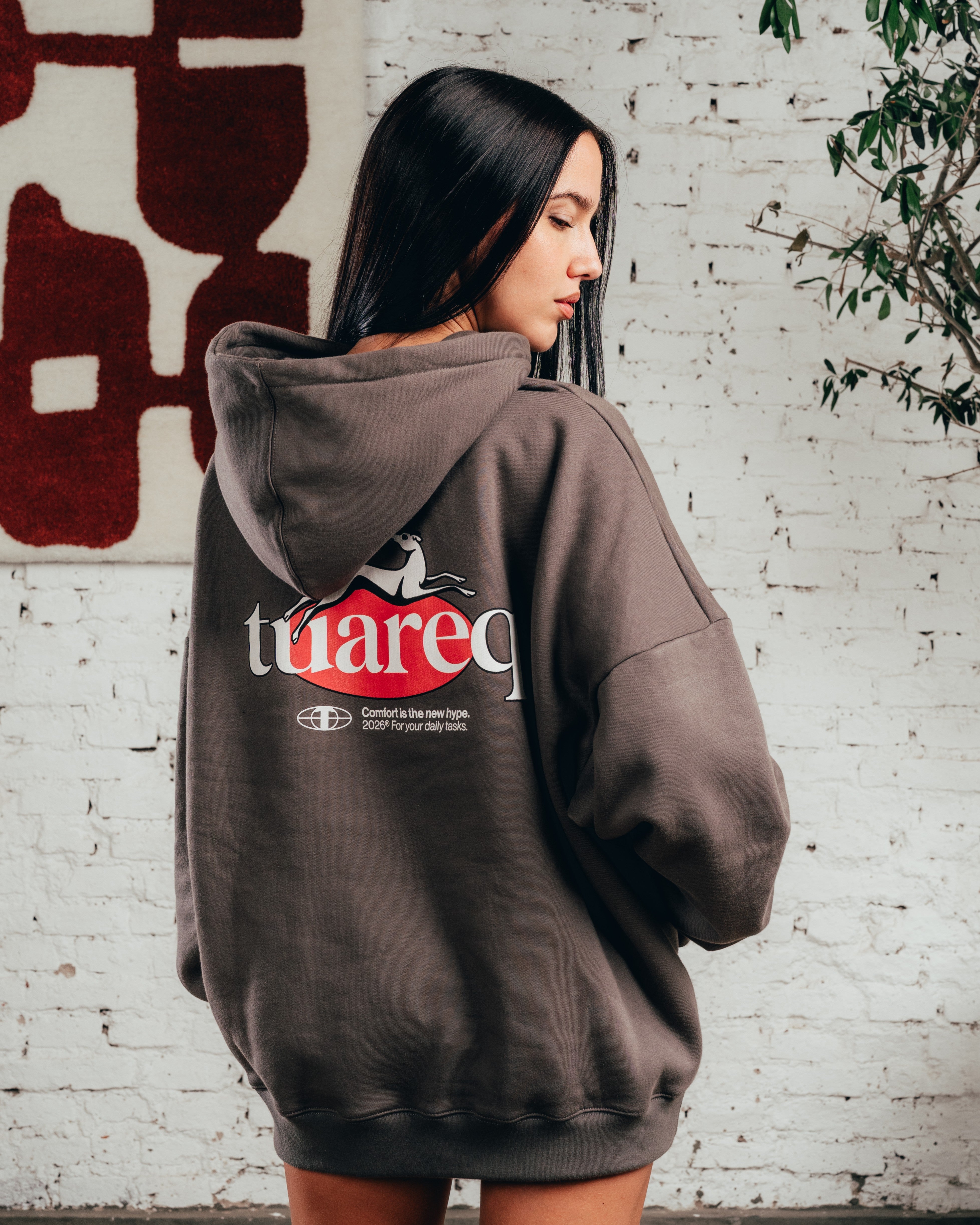 HOODIE OVERSIZED [ COMFORT ] GALGO GREY