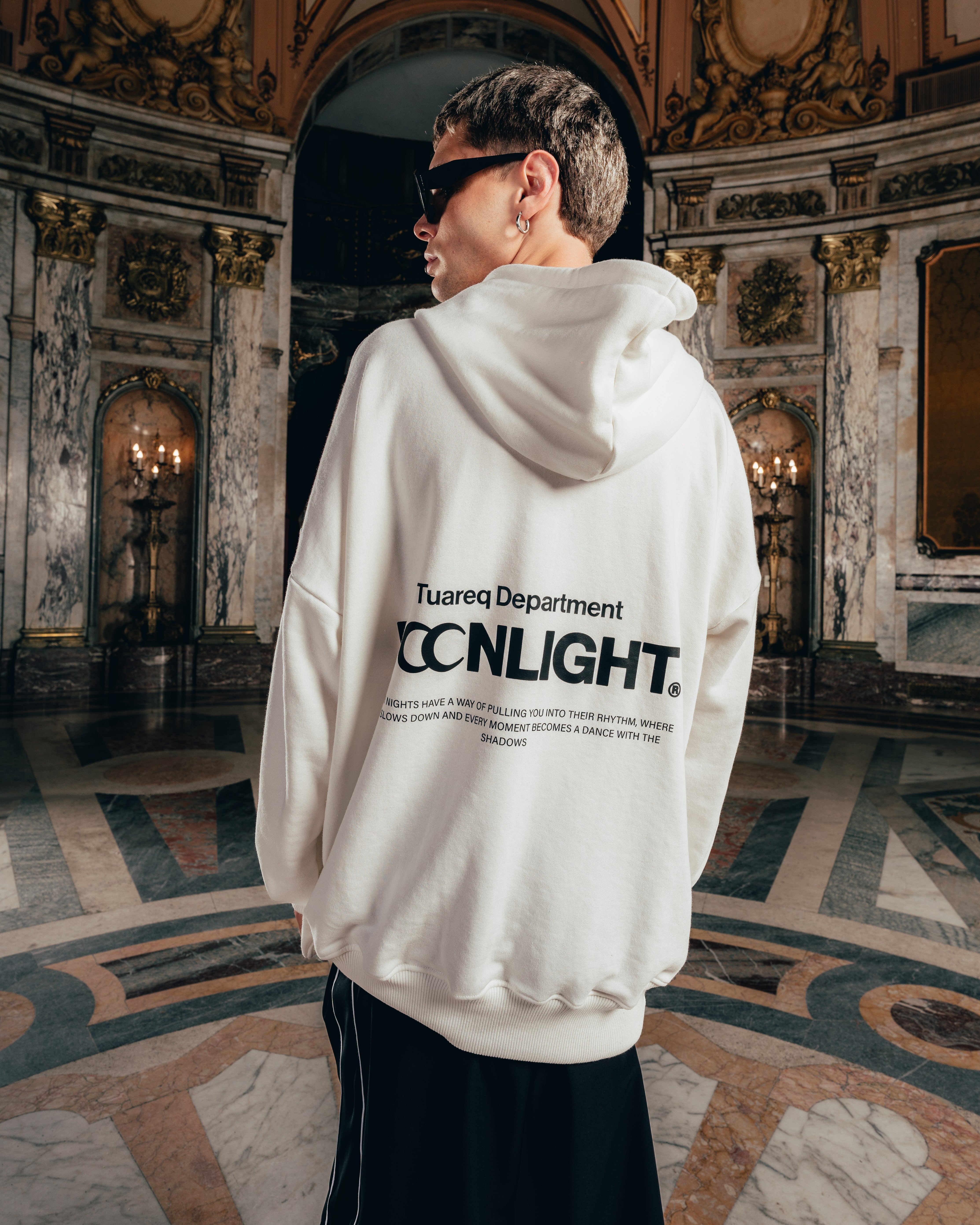 HOODIE RUSTICO [ MOONLIGHT ] WHITE