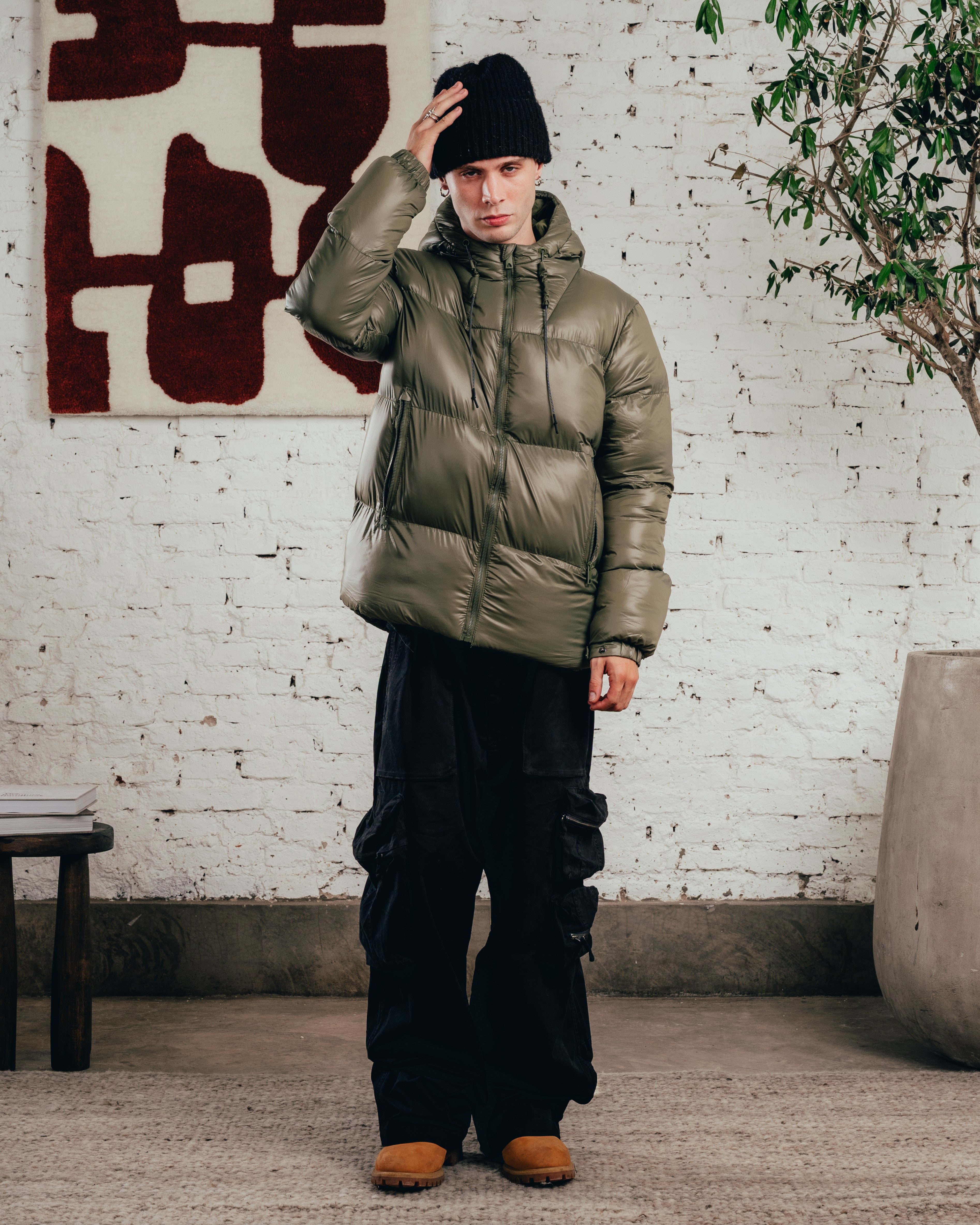 CAMPERA PUFFER [ COMFORT ] OLIVE GREEN