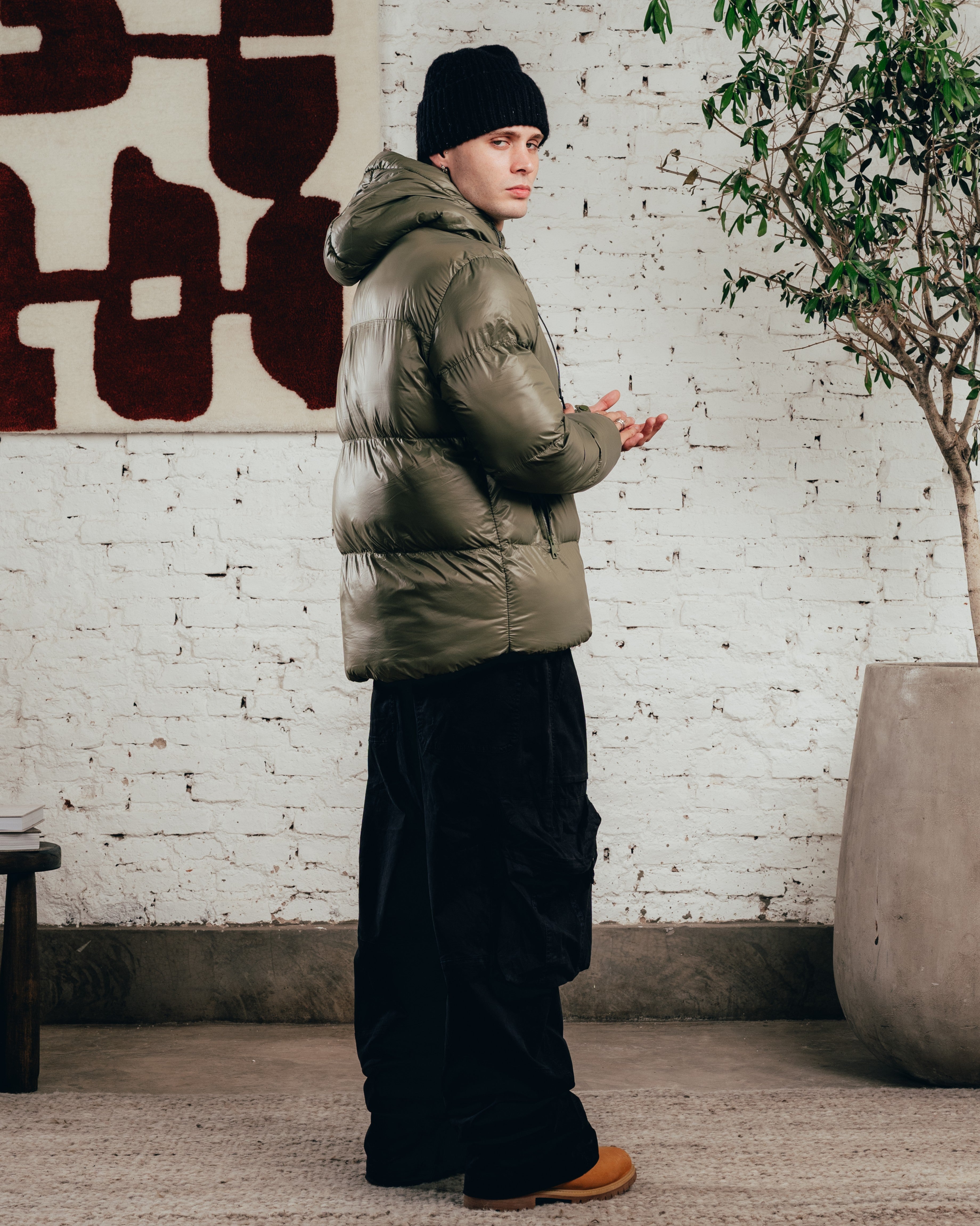 CAMPERA PUFFER [ COMFORT ] OLIVE GREEN