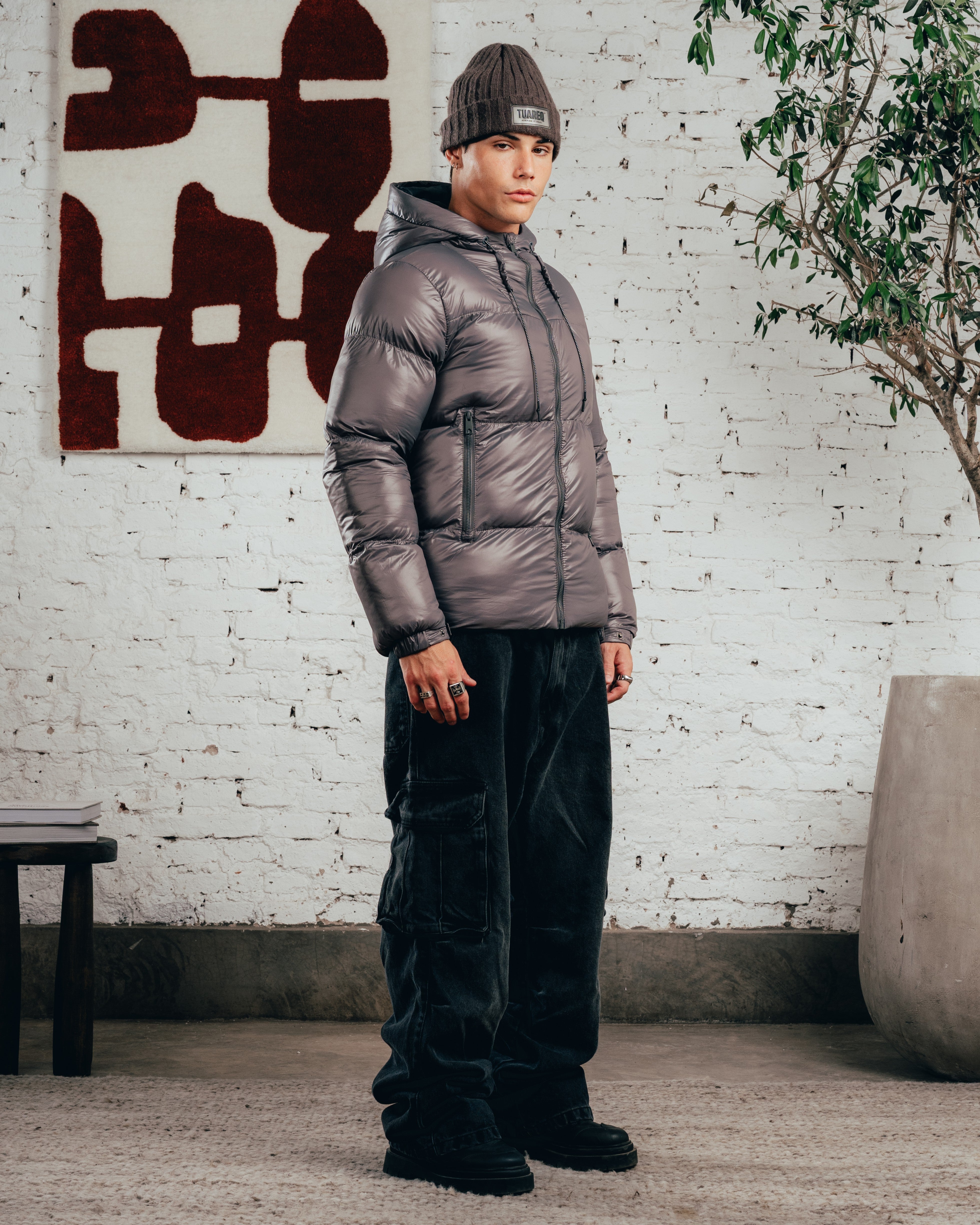 CAMPERA PUFFER [ COMFORT ] STEEL GREY