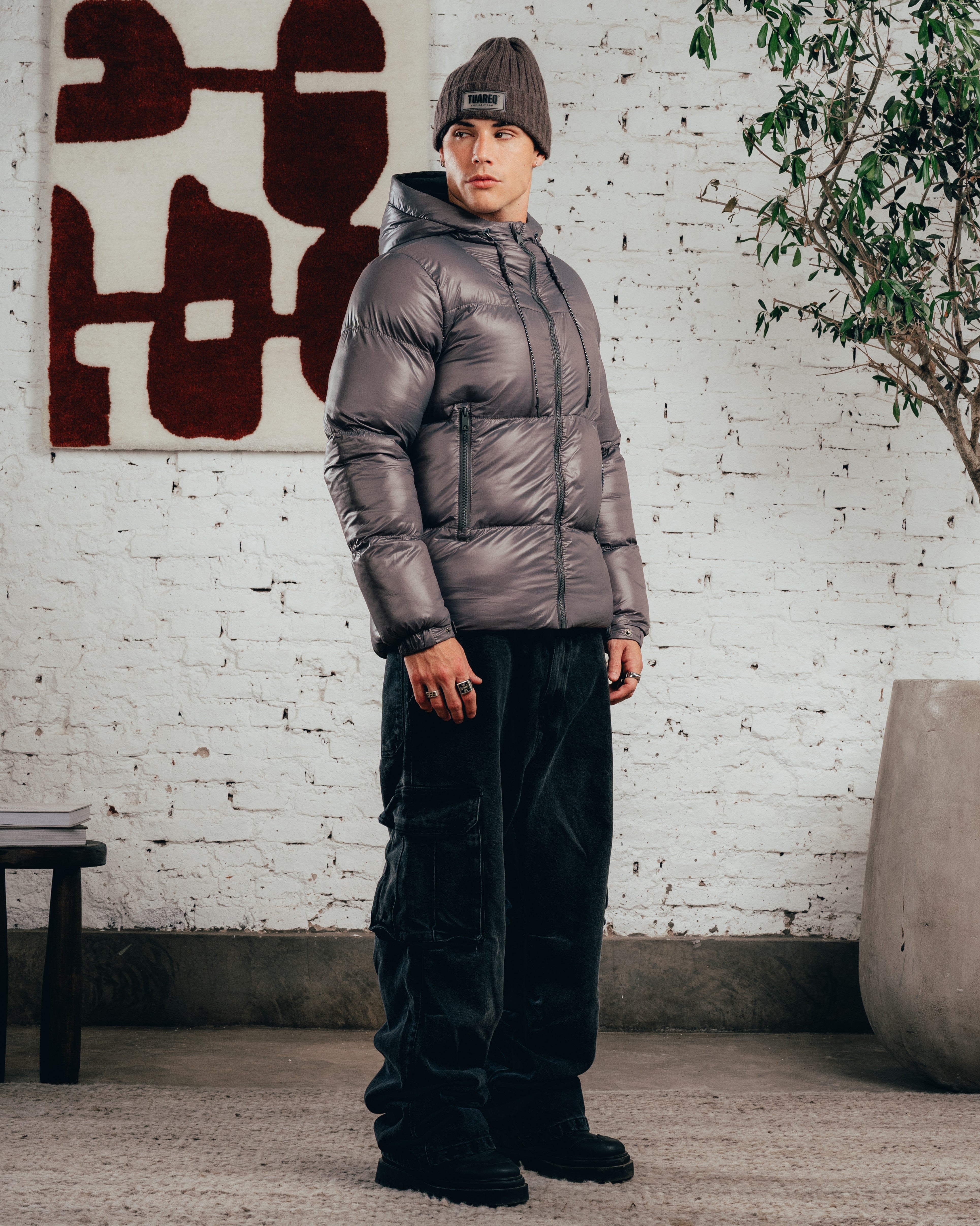 CAMPERA PUFFER [ COMFORT ] STEEL GREY