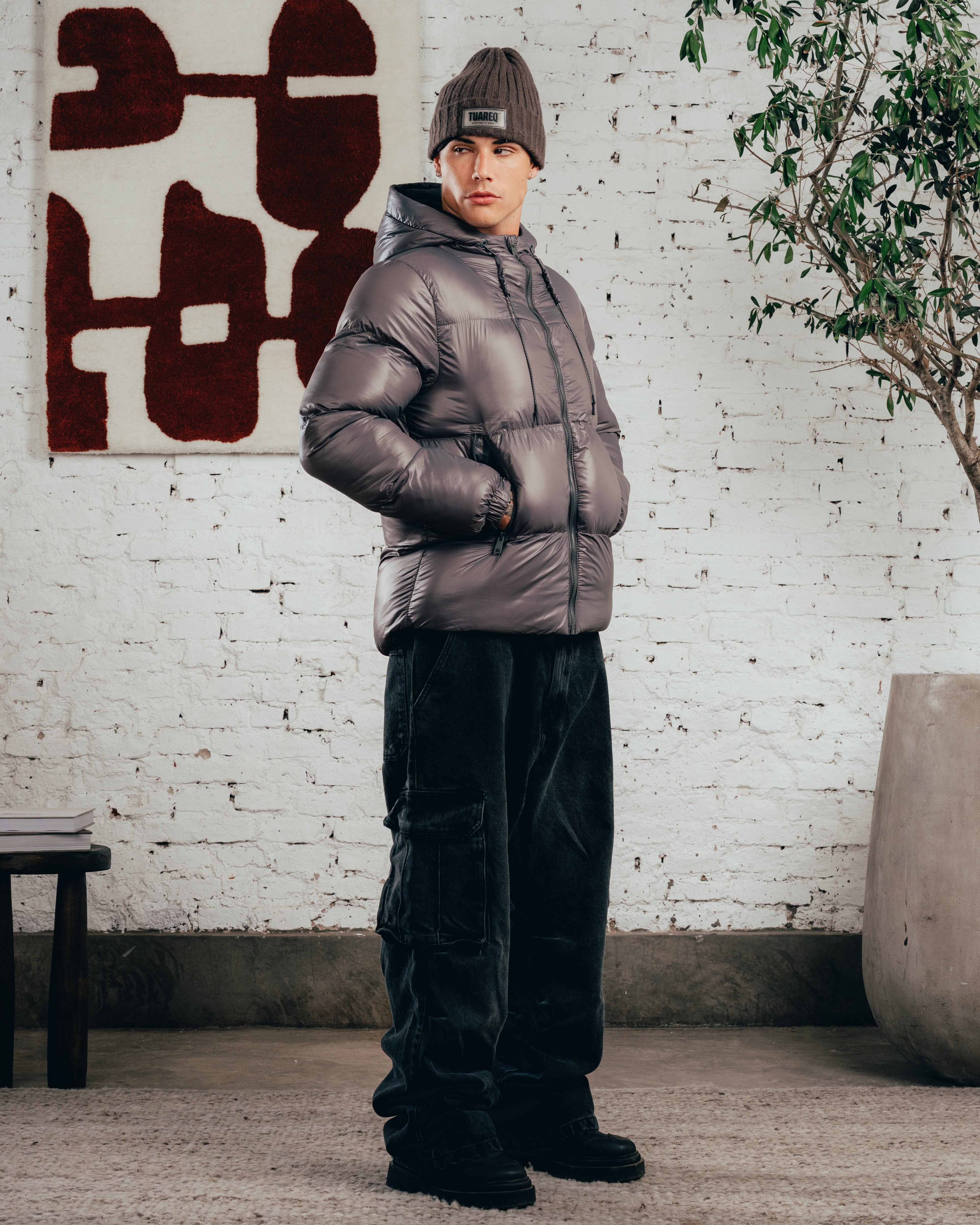 CAMPERA PUFFER [ COMFORT ] STEEL GREY