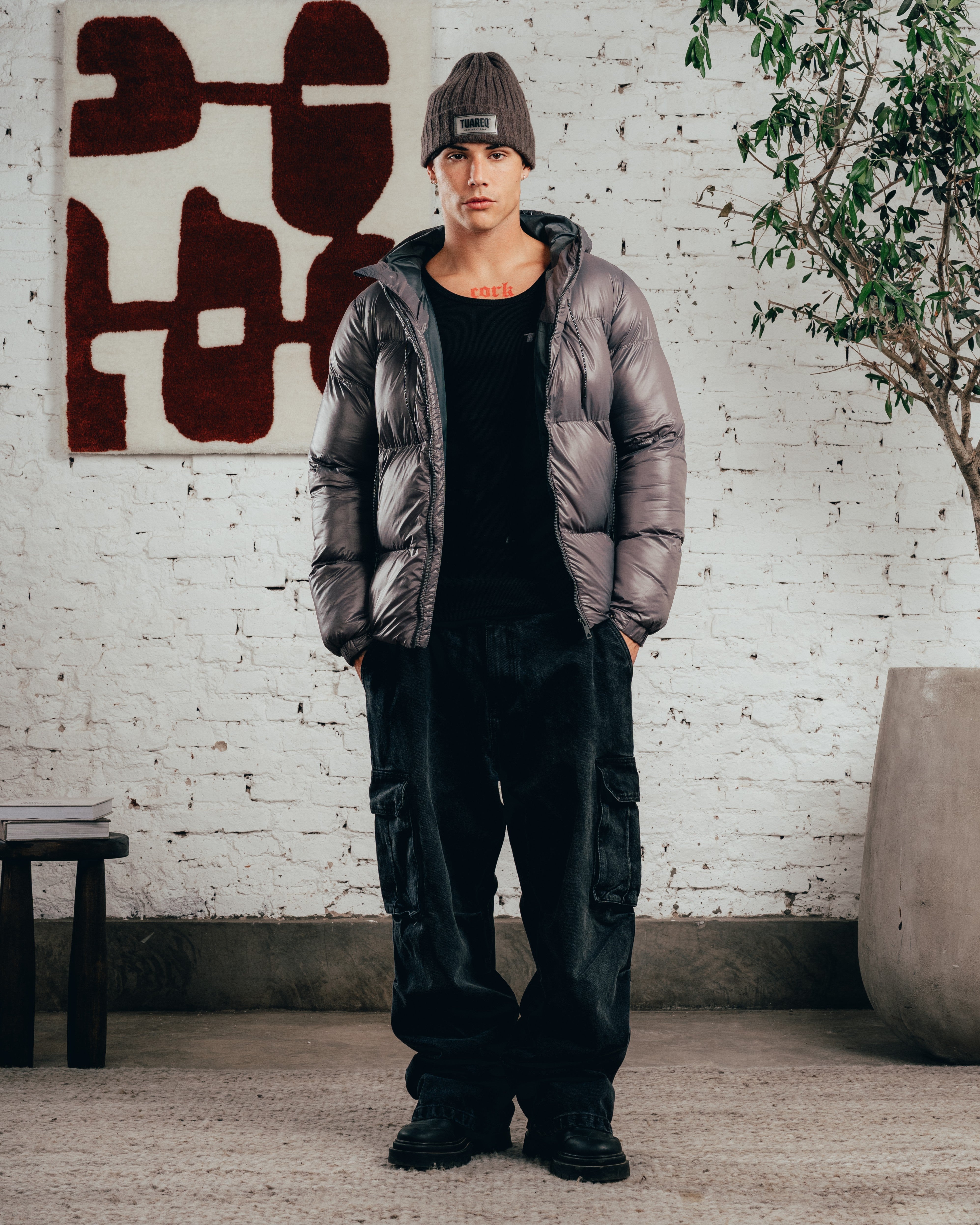 CAMPERA PUFFER [ COMFORT ] STEEL GREY