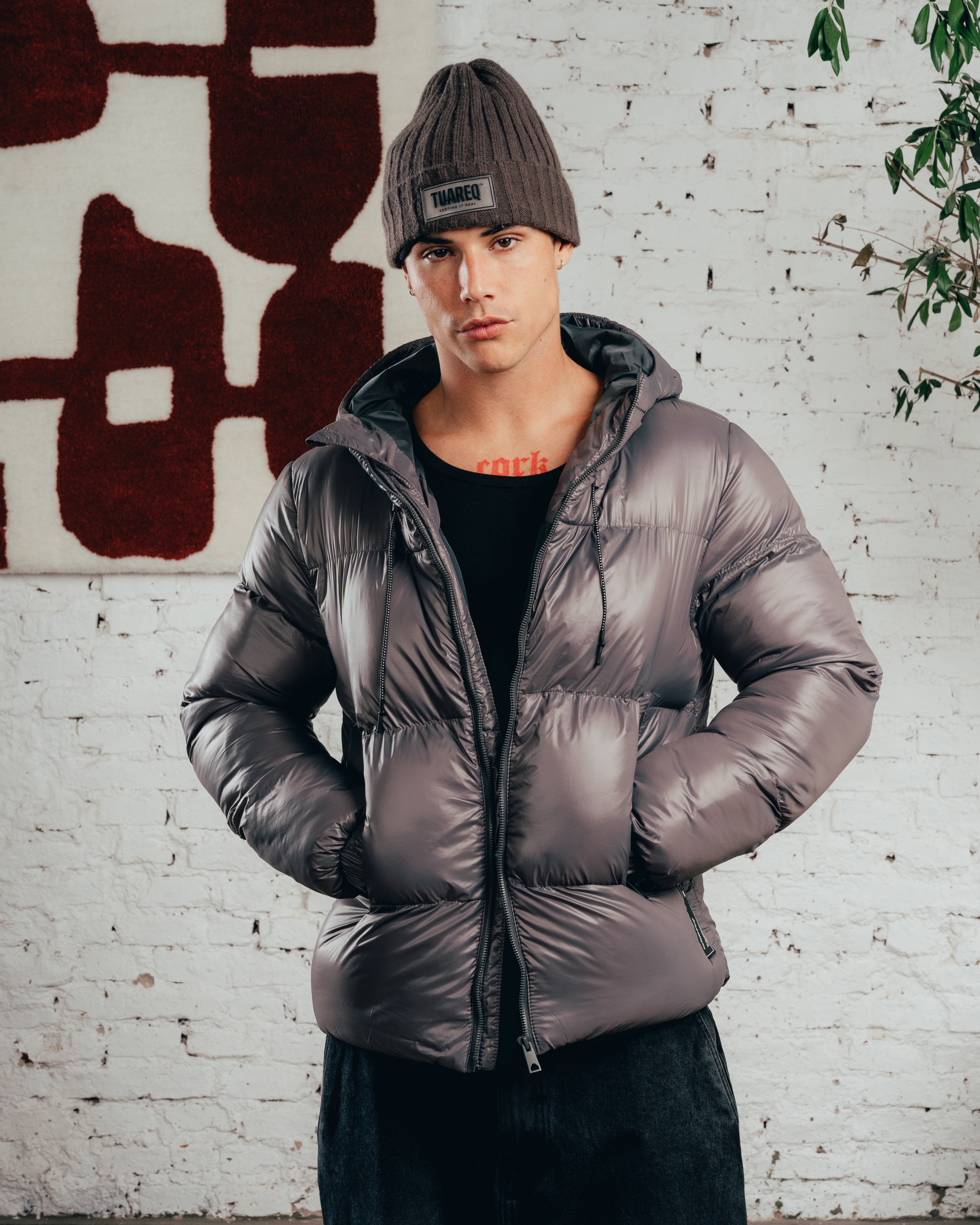 CAMPERA PUFFER [ COMFORT ] STEEL GREY