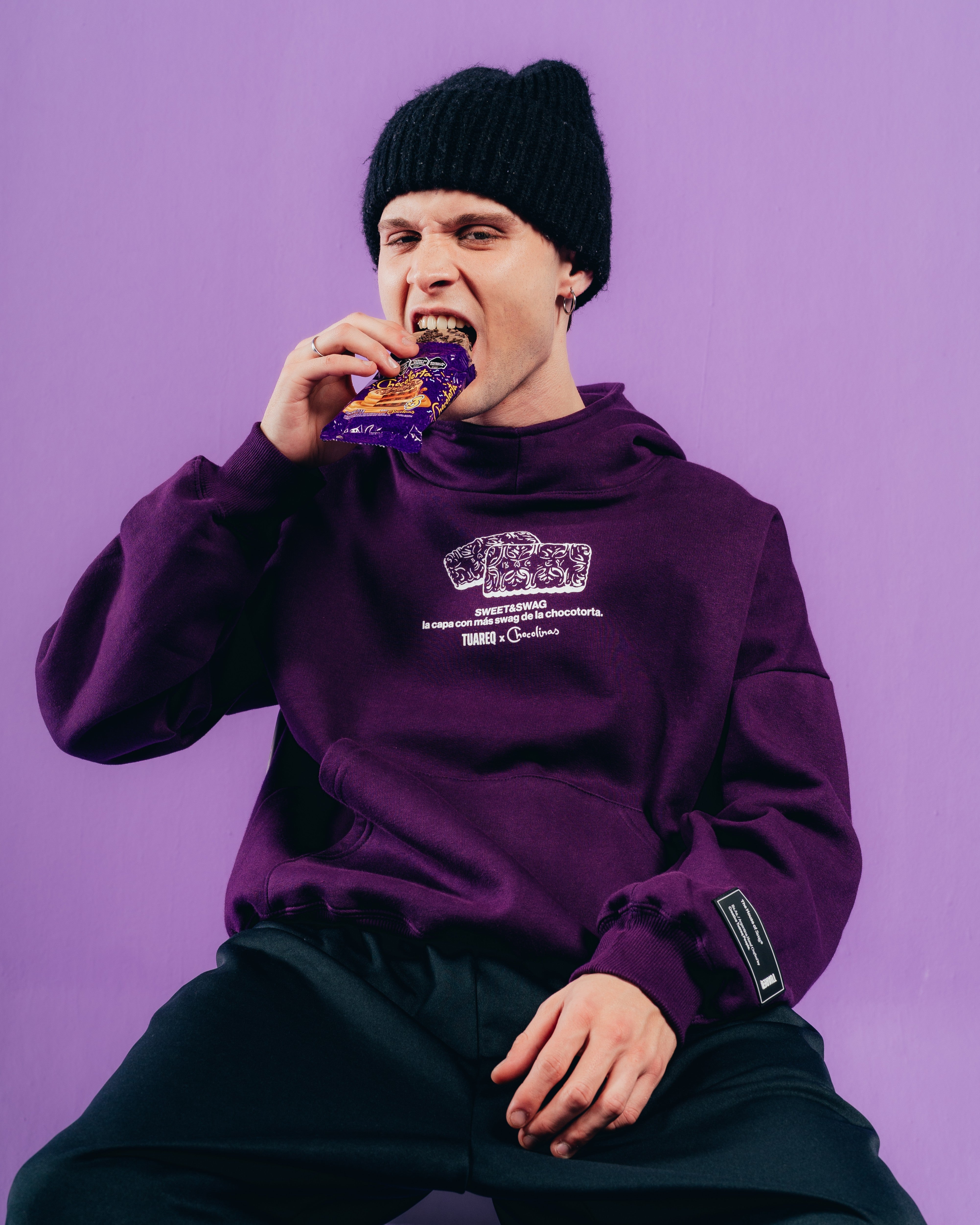 HOODIE EXTRAHEAVY [ CHOCOLINAS ] COOKIE VIOLET