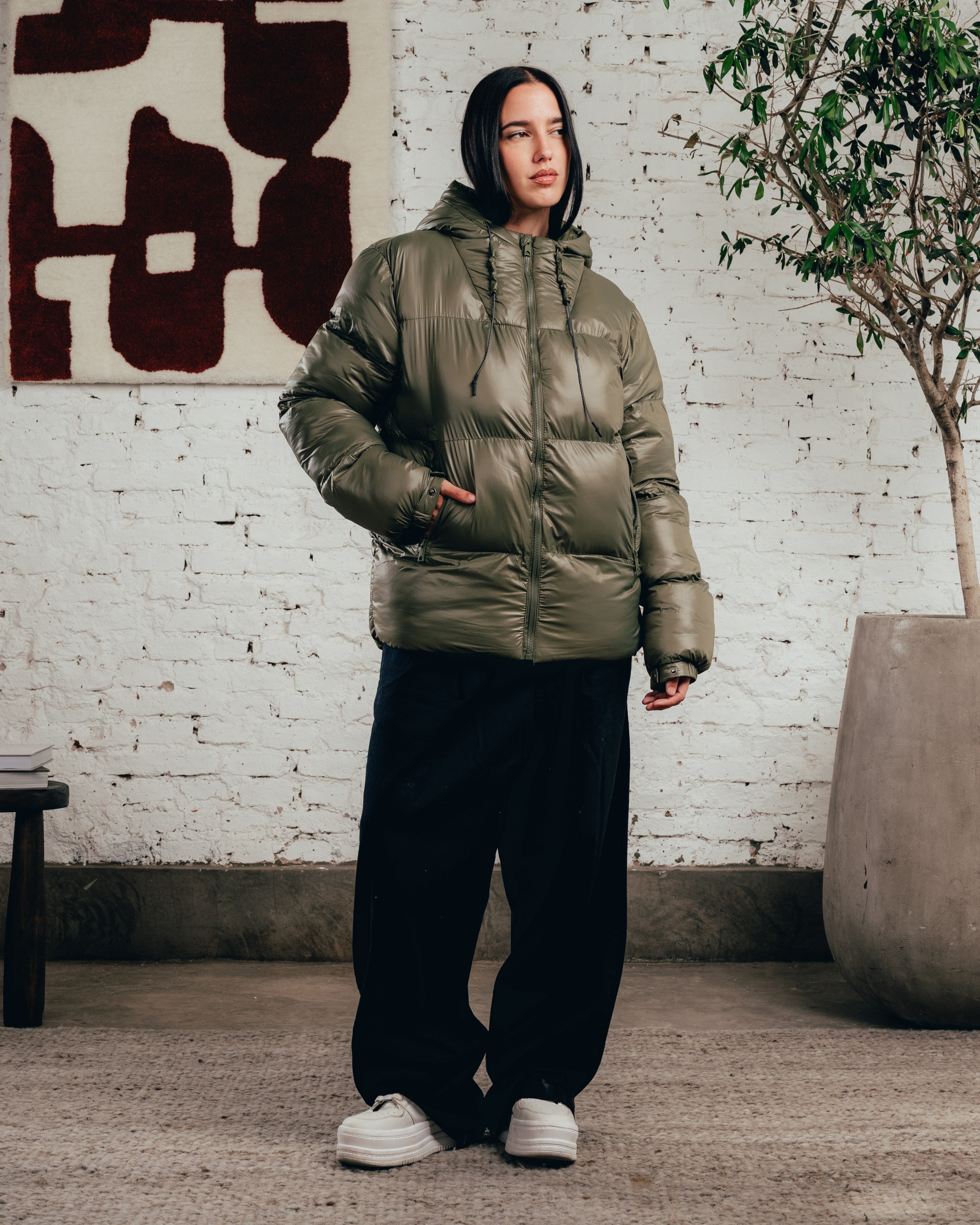 CAMPERA PUFFER [ COMFORT ] OLIVE GREEN