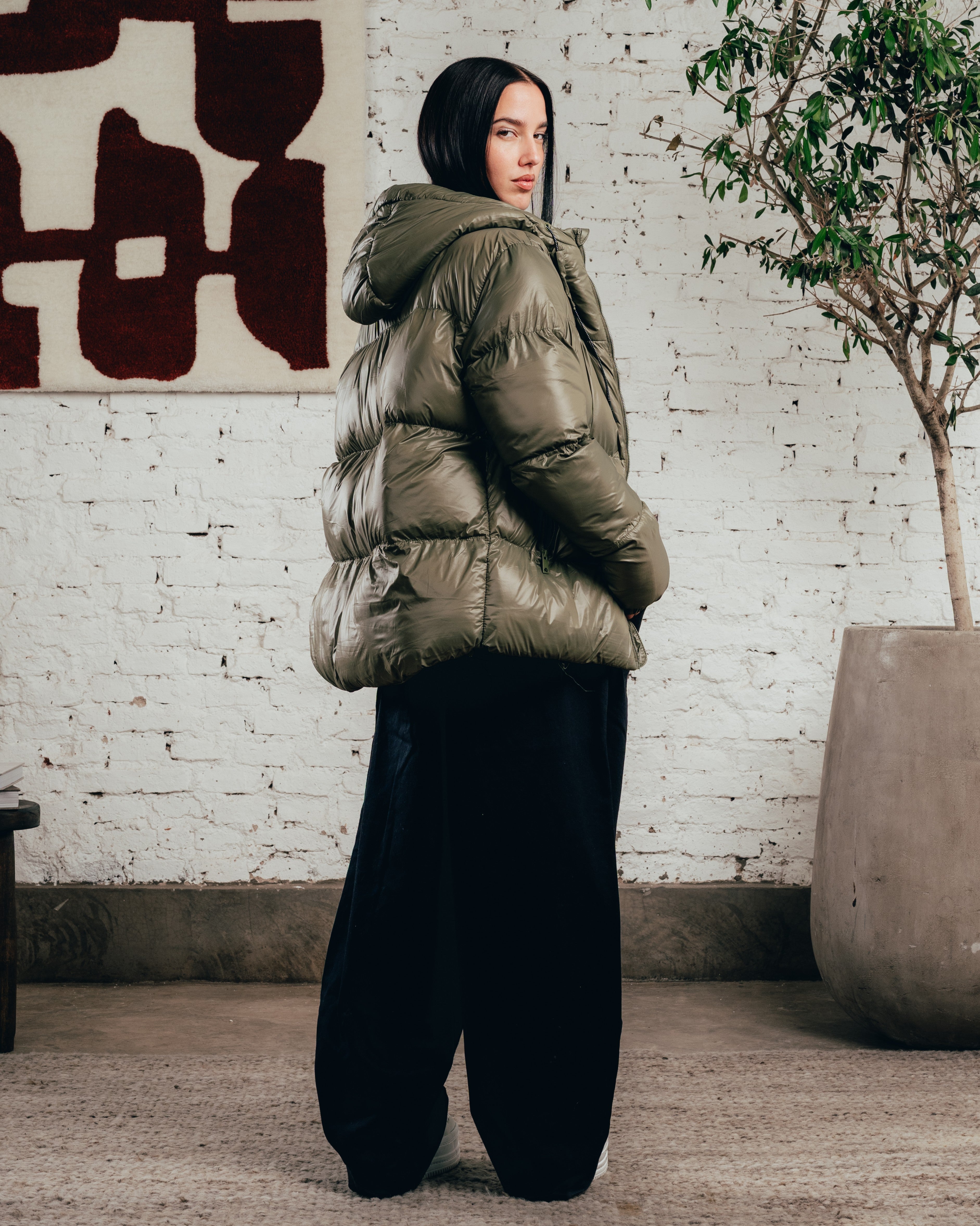 CAMPERA PUFFER [ COMFORT ] OLIVE GREEN