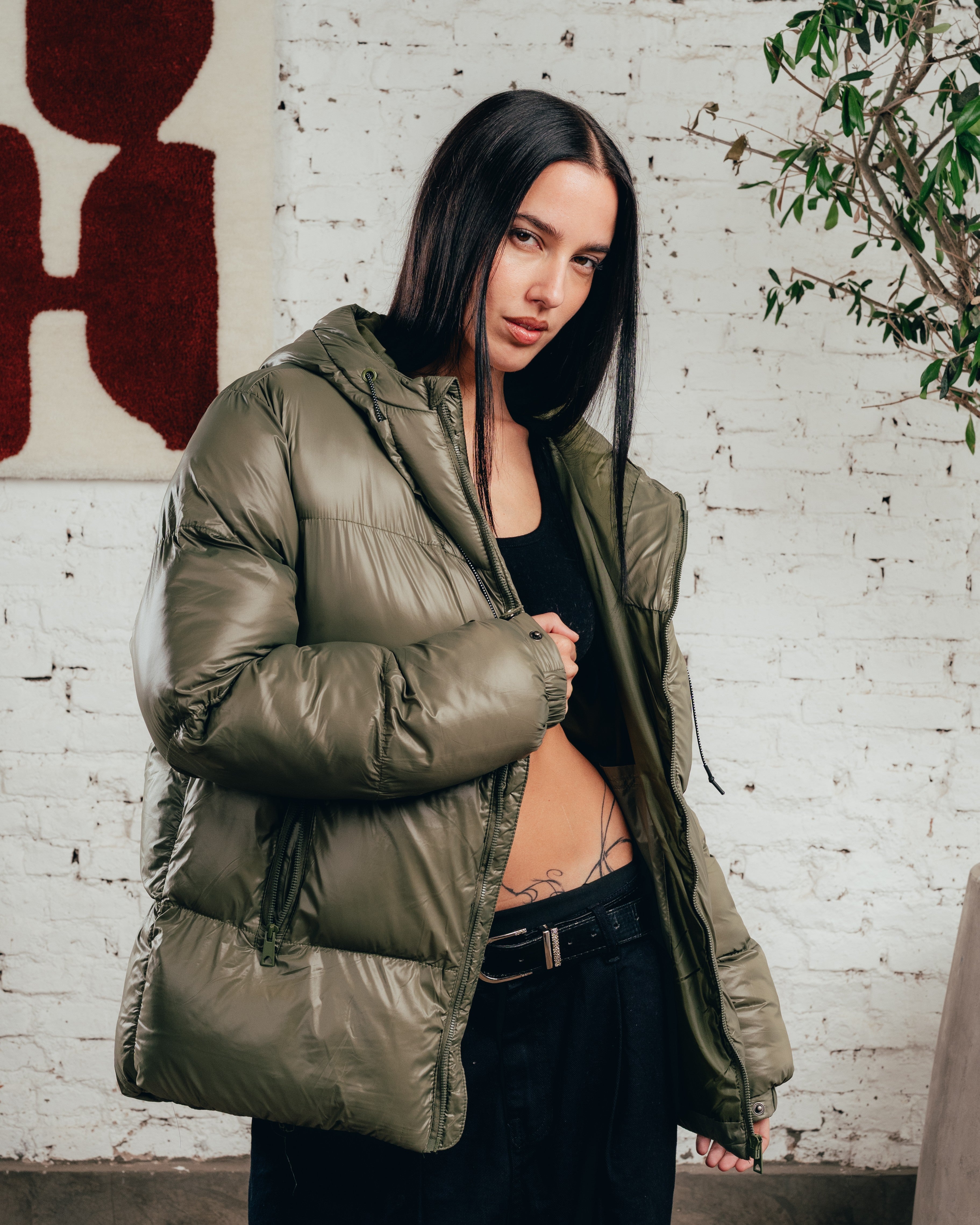 CAMPERA PUFFER [ COMFORT ] OLIVE GREEN
