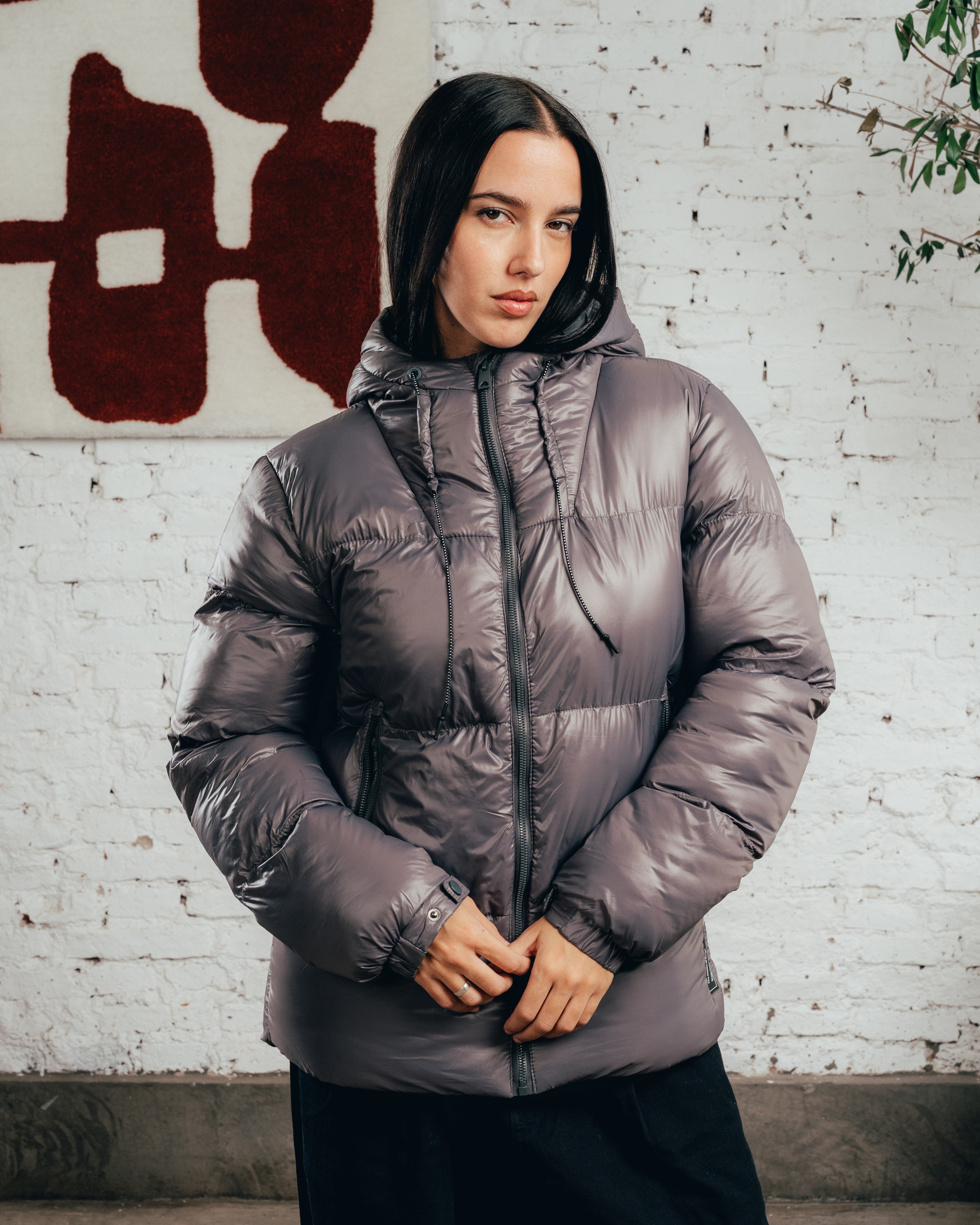CAMPERA PUFFER [ COMFORT ] STEEL GREY
