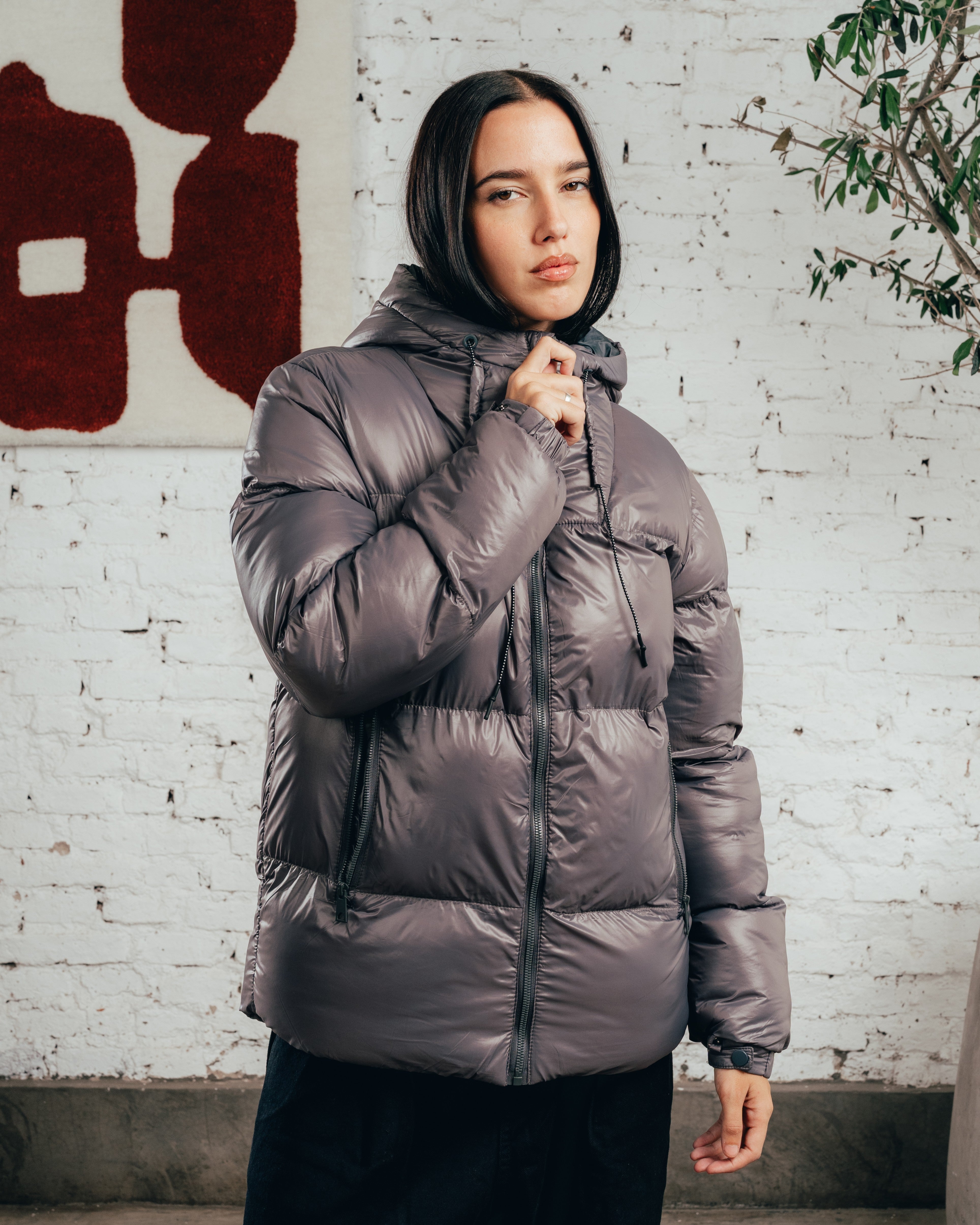 CAMPERA PUFFER [ COMFORT ] STEEL GREY