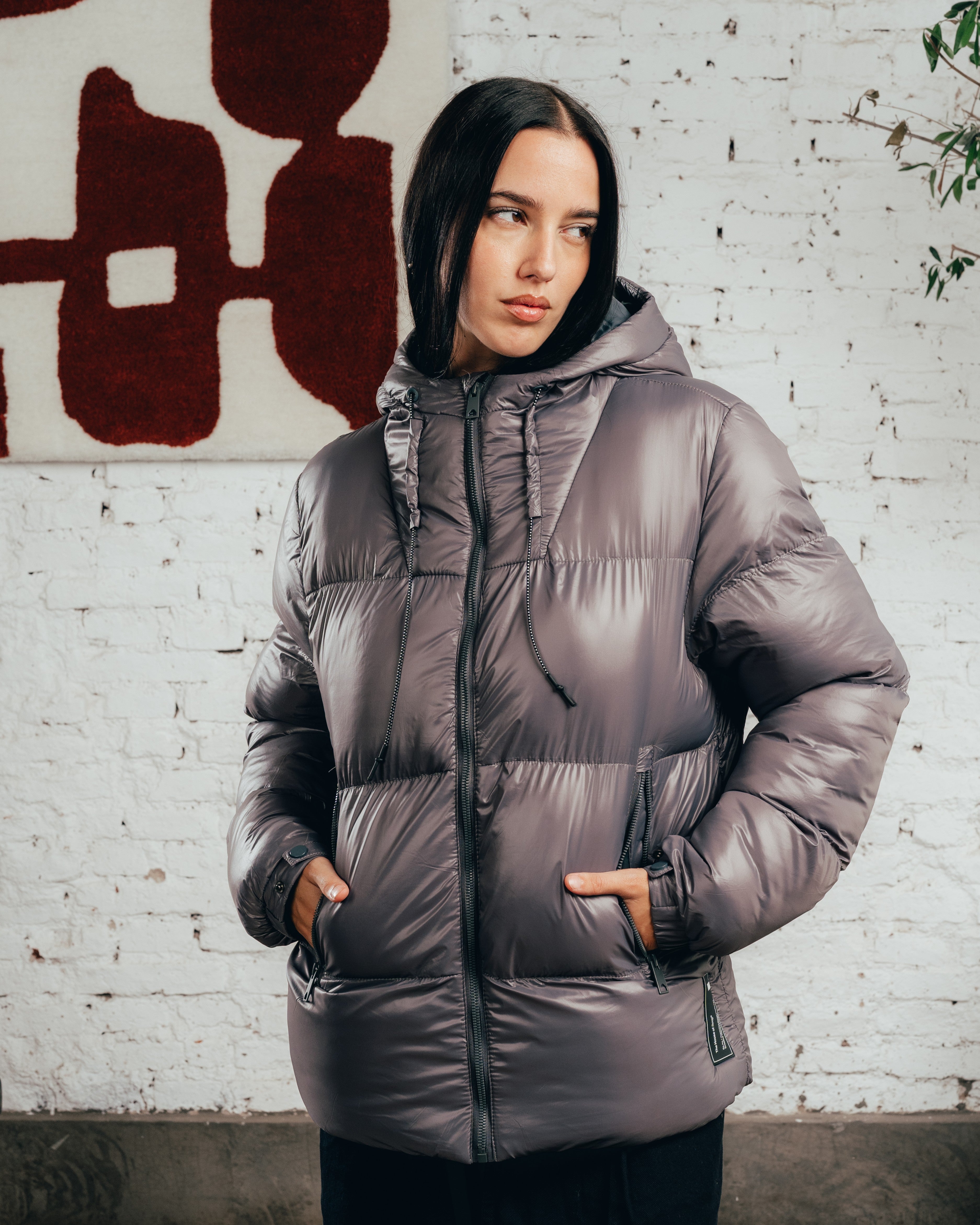 CAMPERA PUFFER [ COMFORT ] STEEL GREY