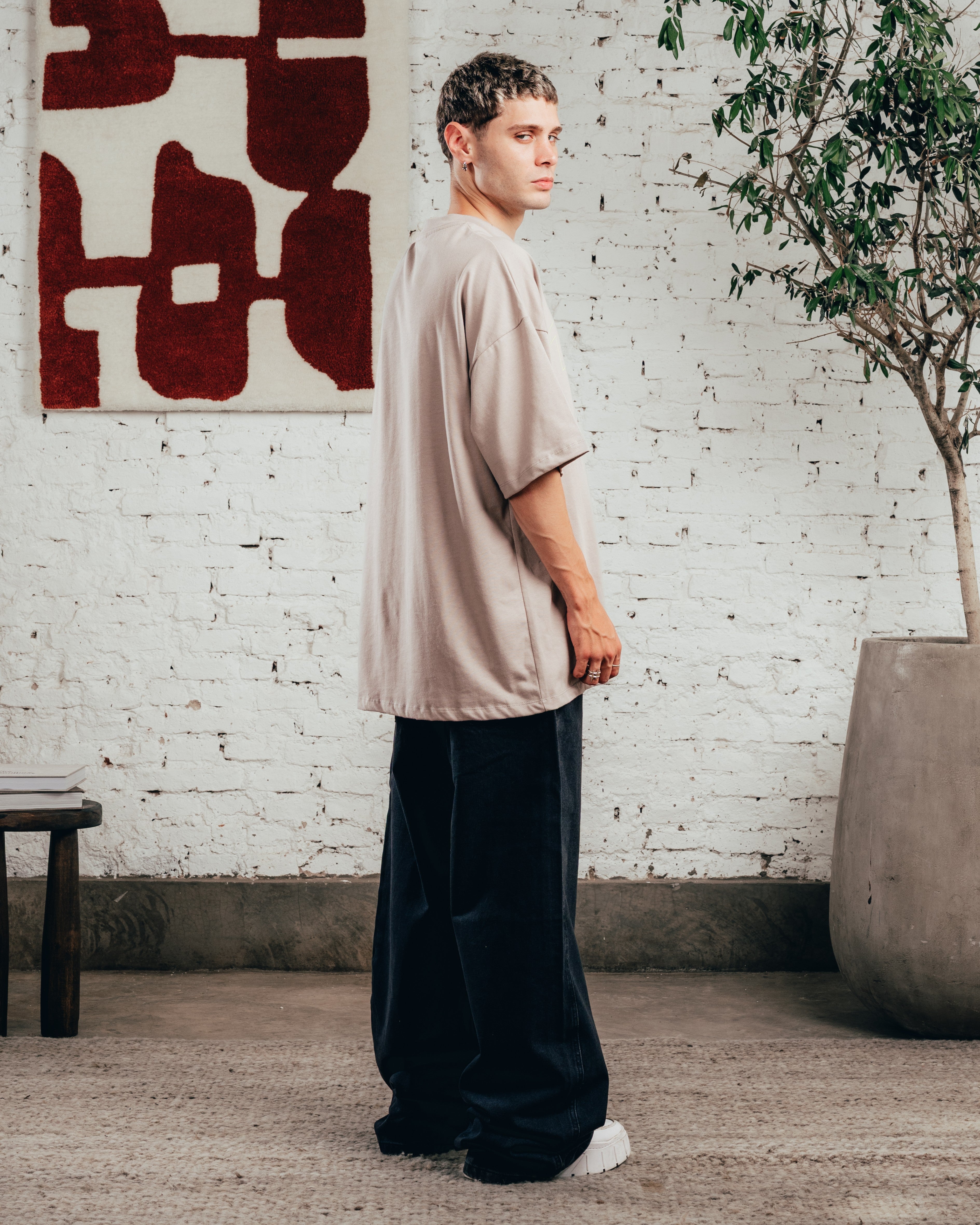 REMERA OVERSIZED [ COMFORT ] TRQ POMEX GREY