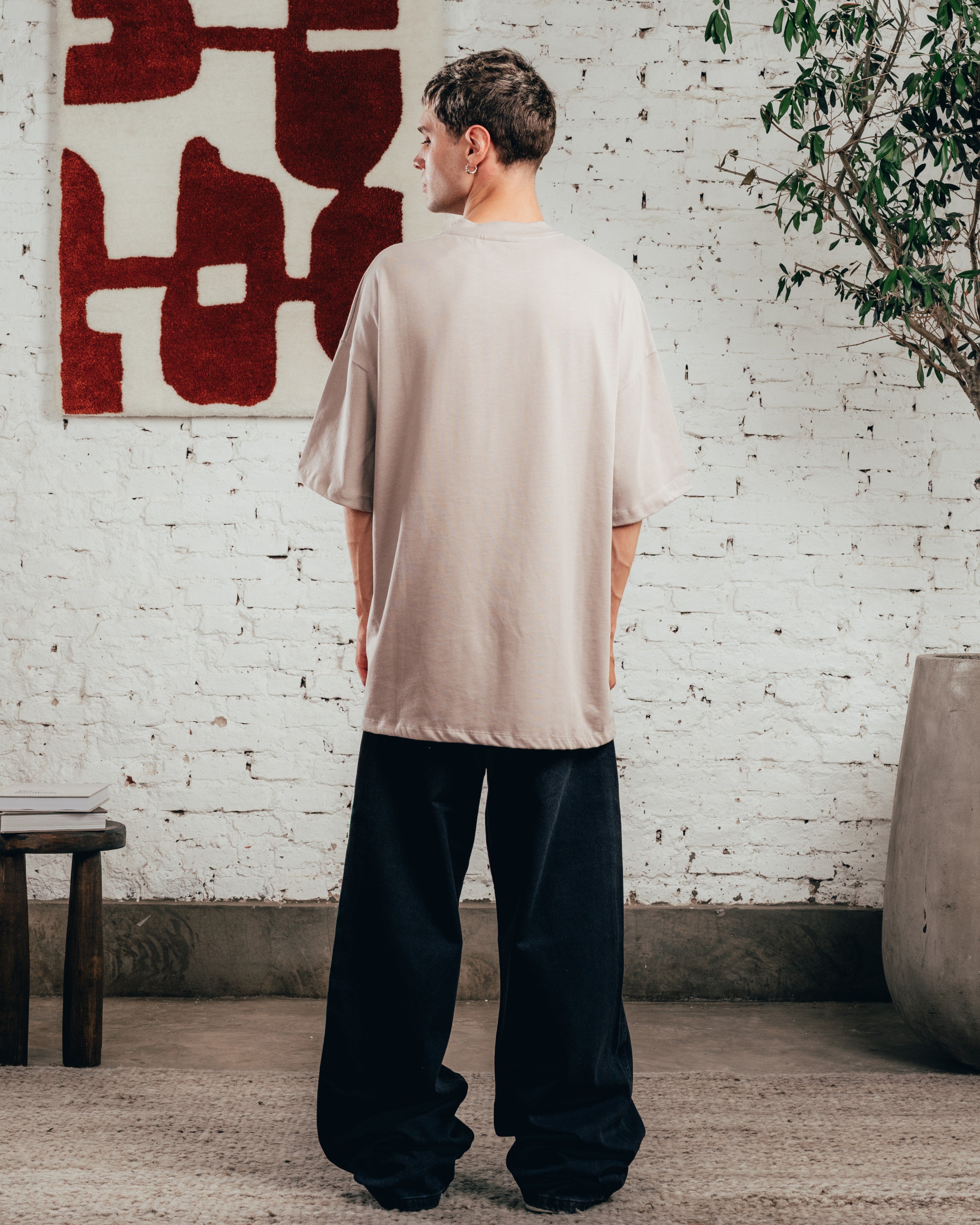 REMERA OVERSIZED [ COMFORT ] TRQ POMEX GREY