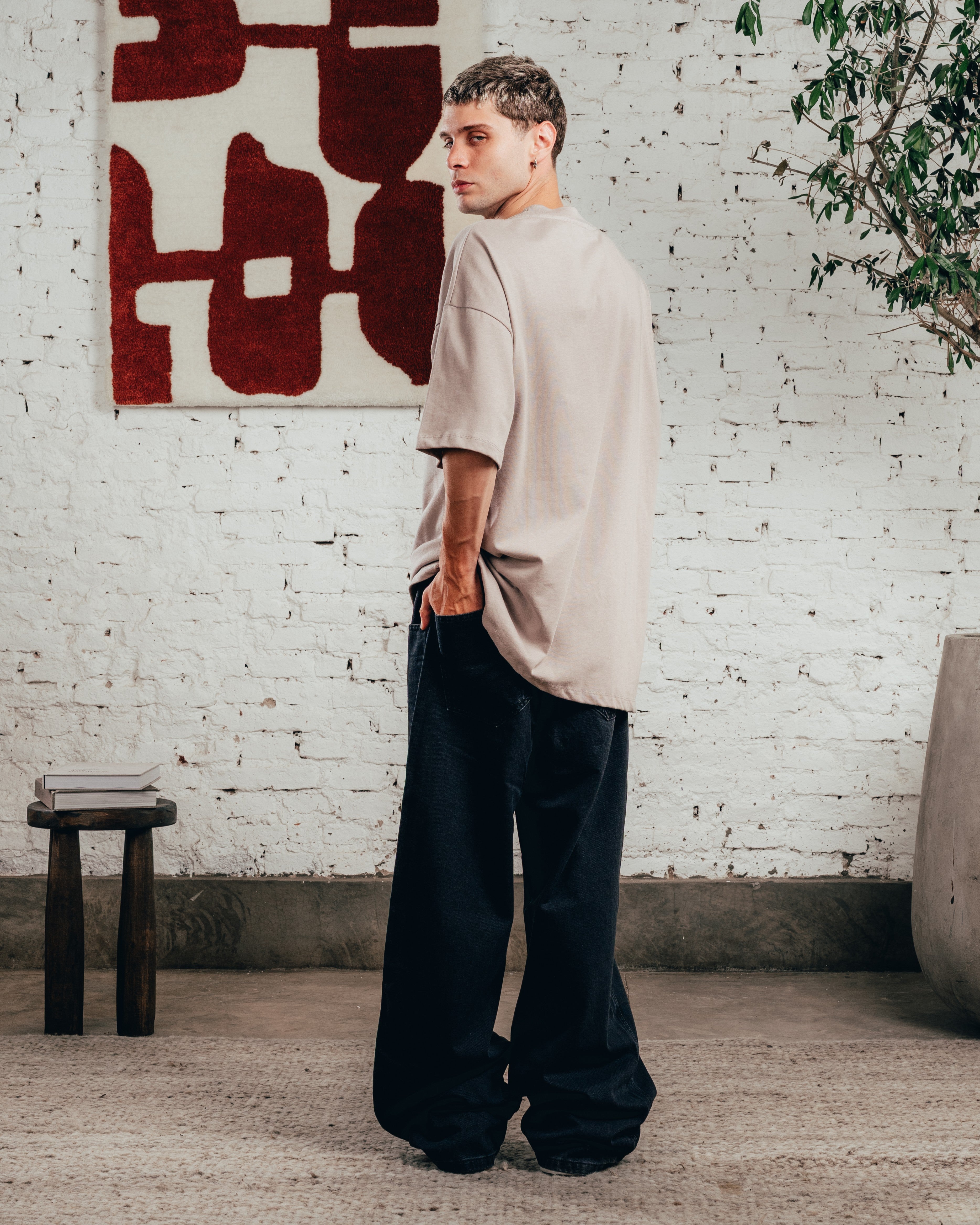 REMERA OVERSIZED [ COMFORT ] TRQ POMEX GREY