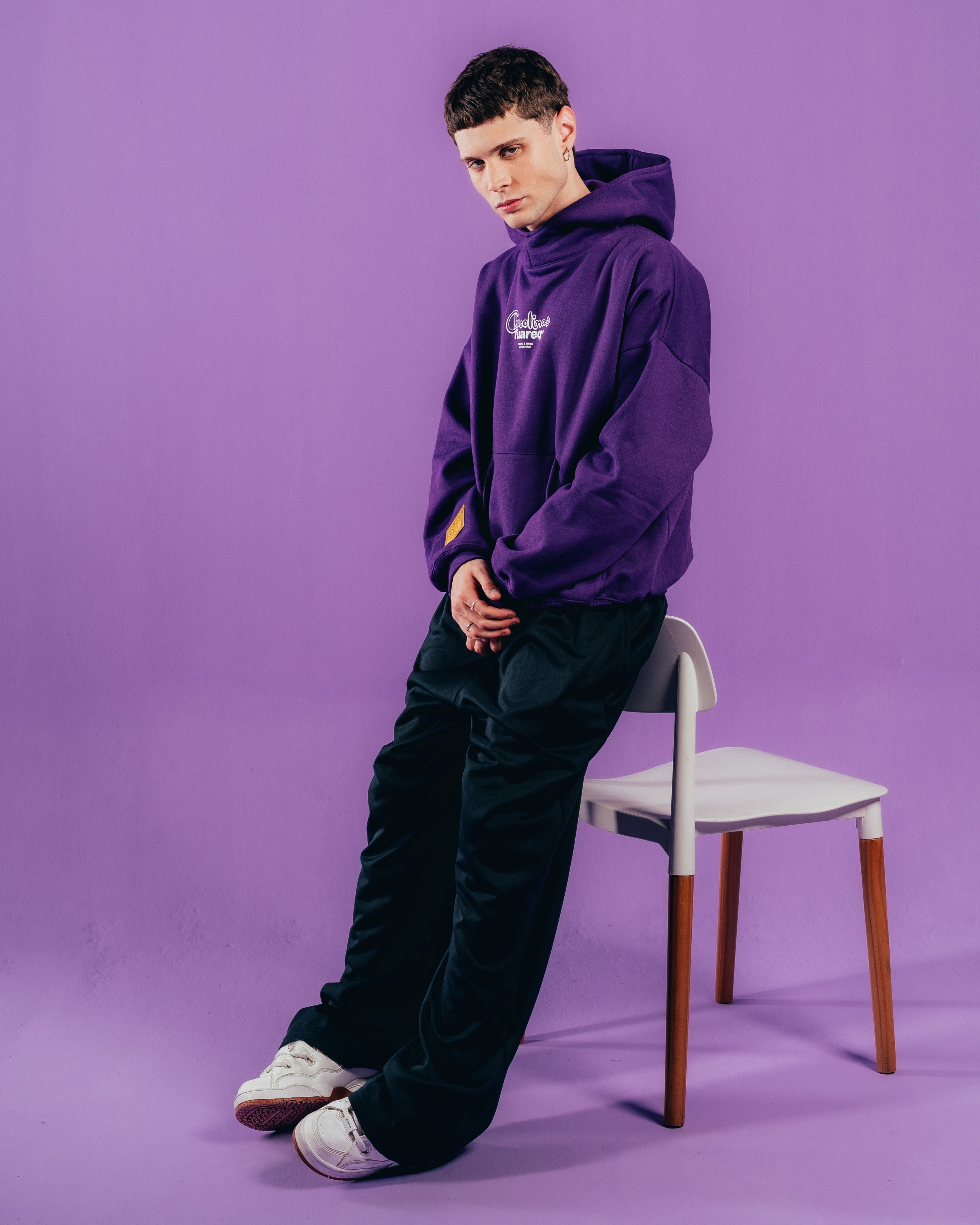 HOODIE EXTRAHEAVY [ CHOCOLINAS ] LEYENDA VIOLET
