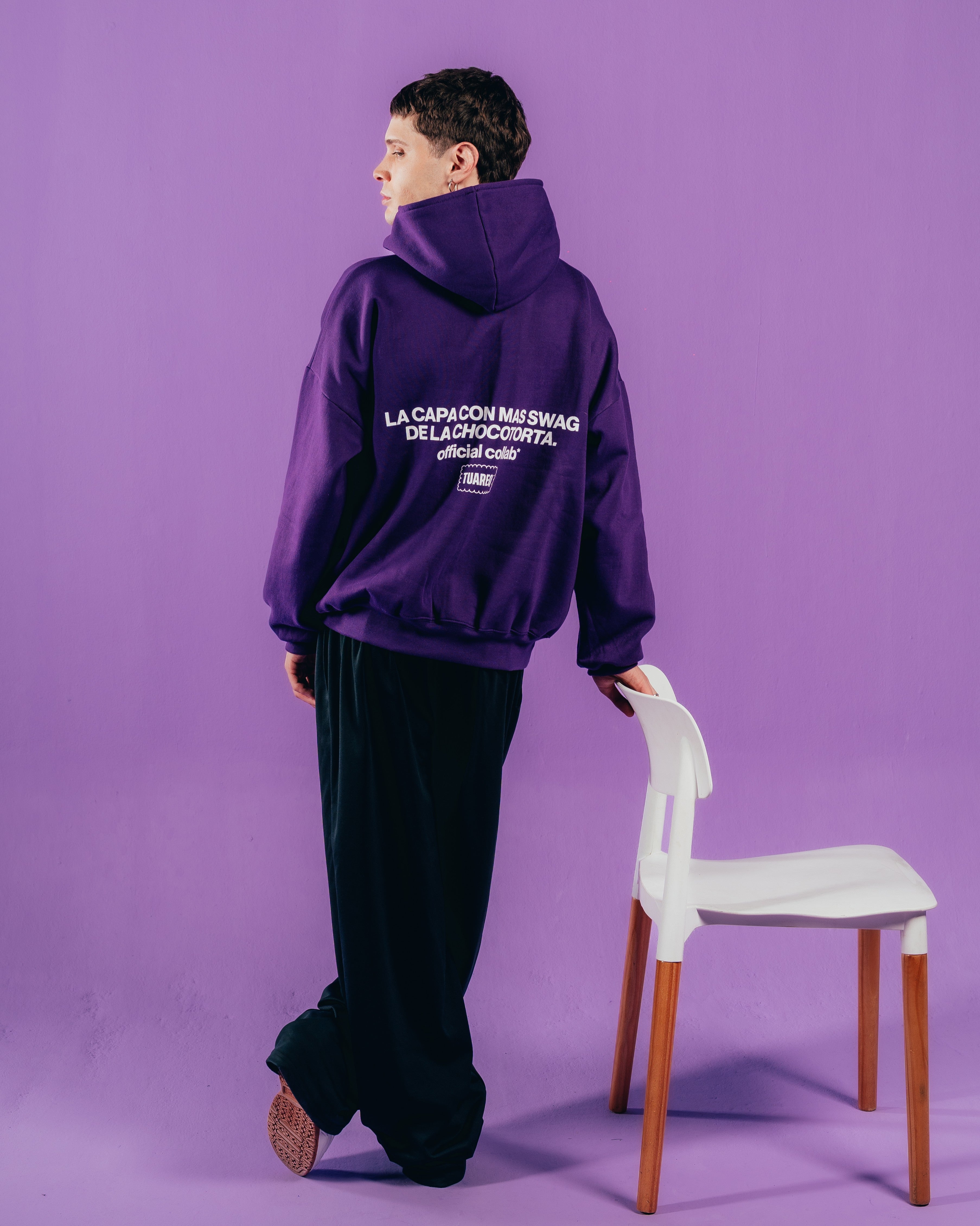 HOODIE EXTRAHEAVY [ CHOCOLINAS ] LEYENDA VIOLET