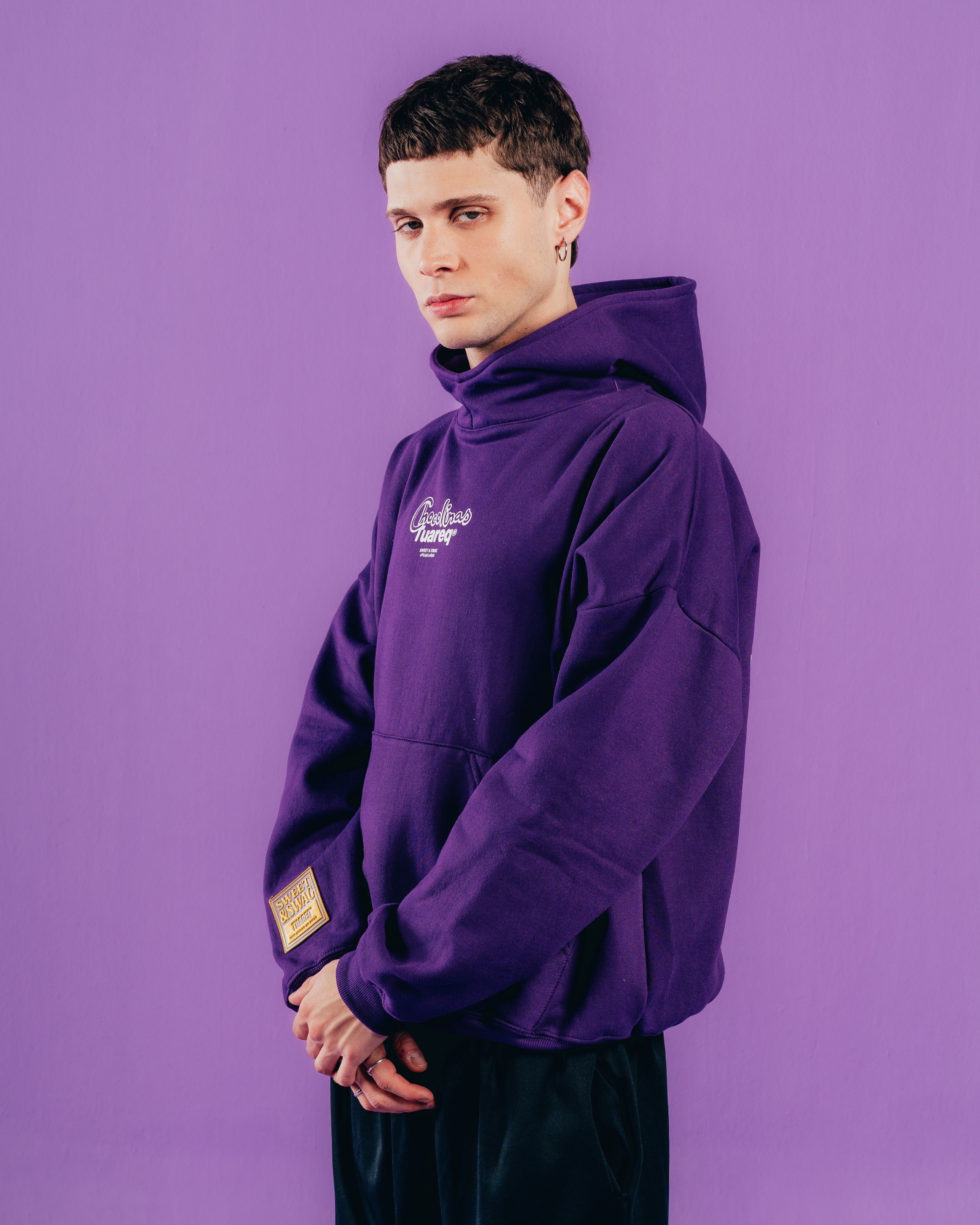 HOODIE EXTRAHEAVY [ CHOCOLINAS ] LEYENDA VIOLET