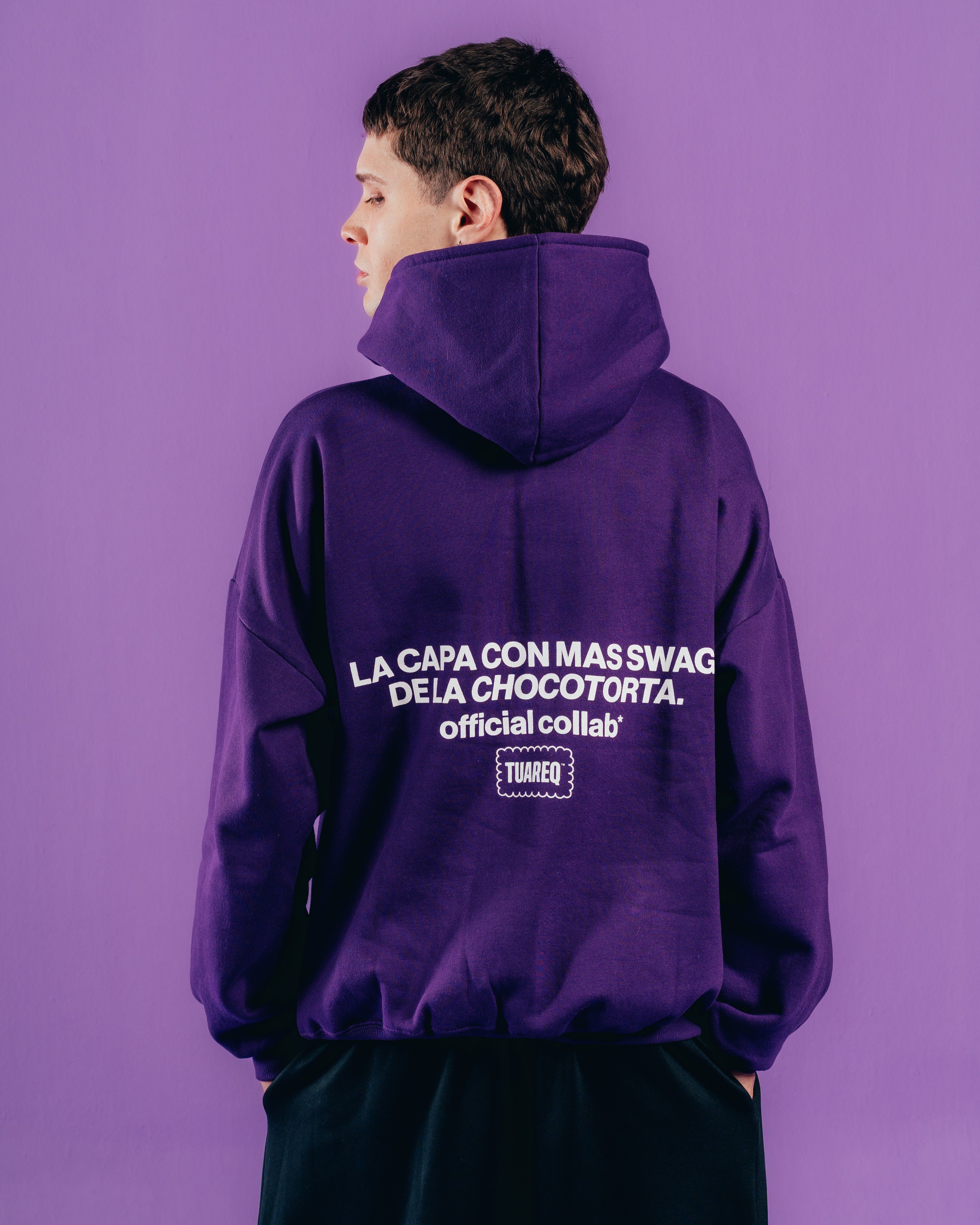 HOODIE EXTRAHEAVY [ CHOCOLINAS ] LEYENDA VIOLET