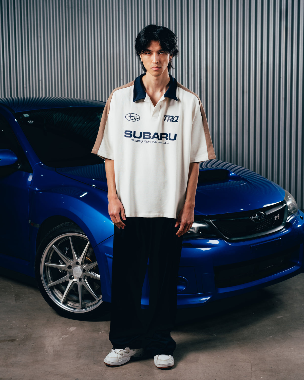 REMERA POLO OVERSIZED [ SUBARU ] WHITE