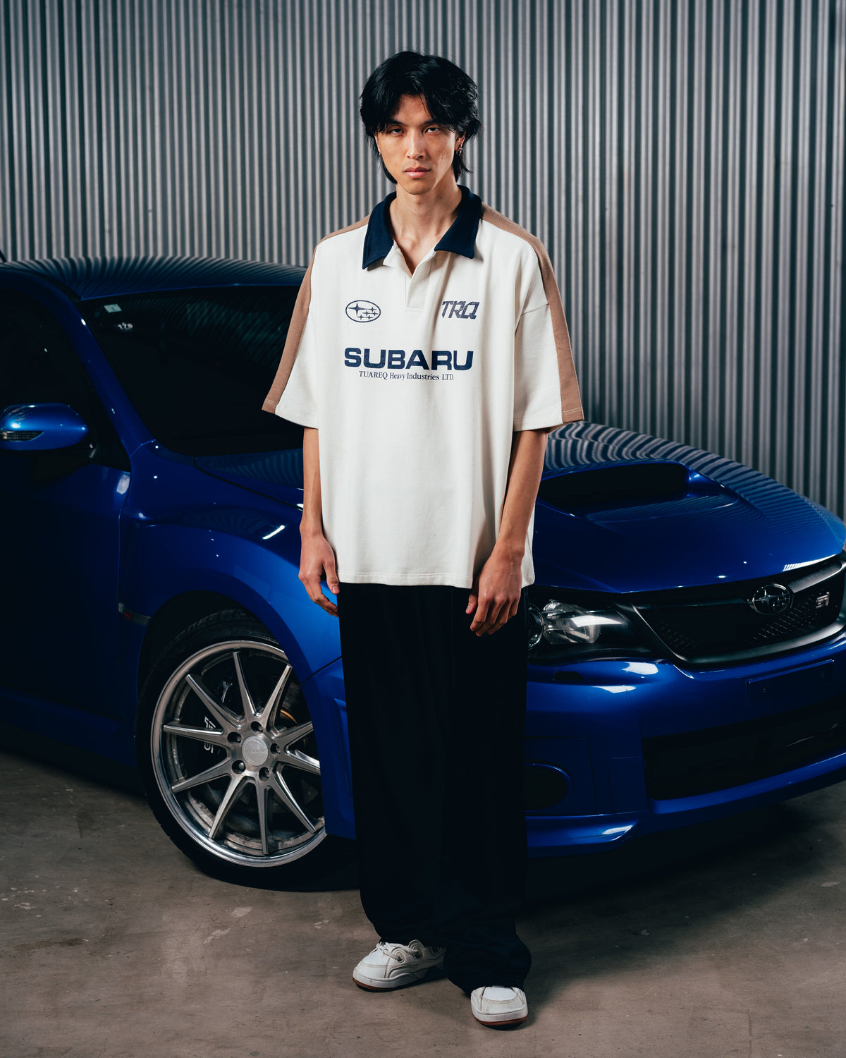 REMERA POLO OVERSIZED [ SUBARU ] WHITE