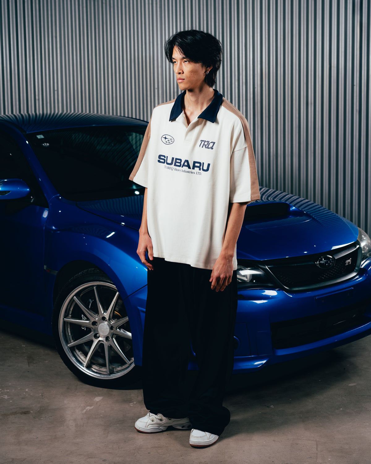 REMERA POLO OVERSIZED [ SUBARU ] WHITE