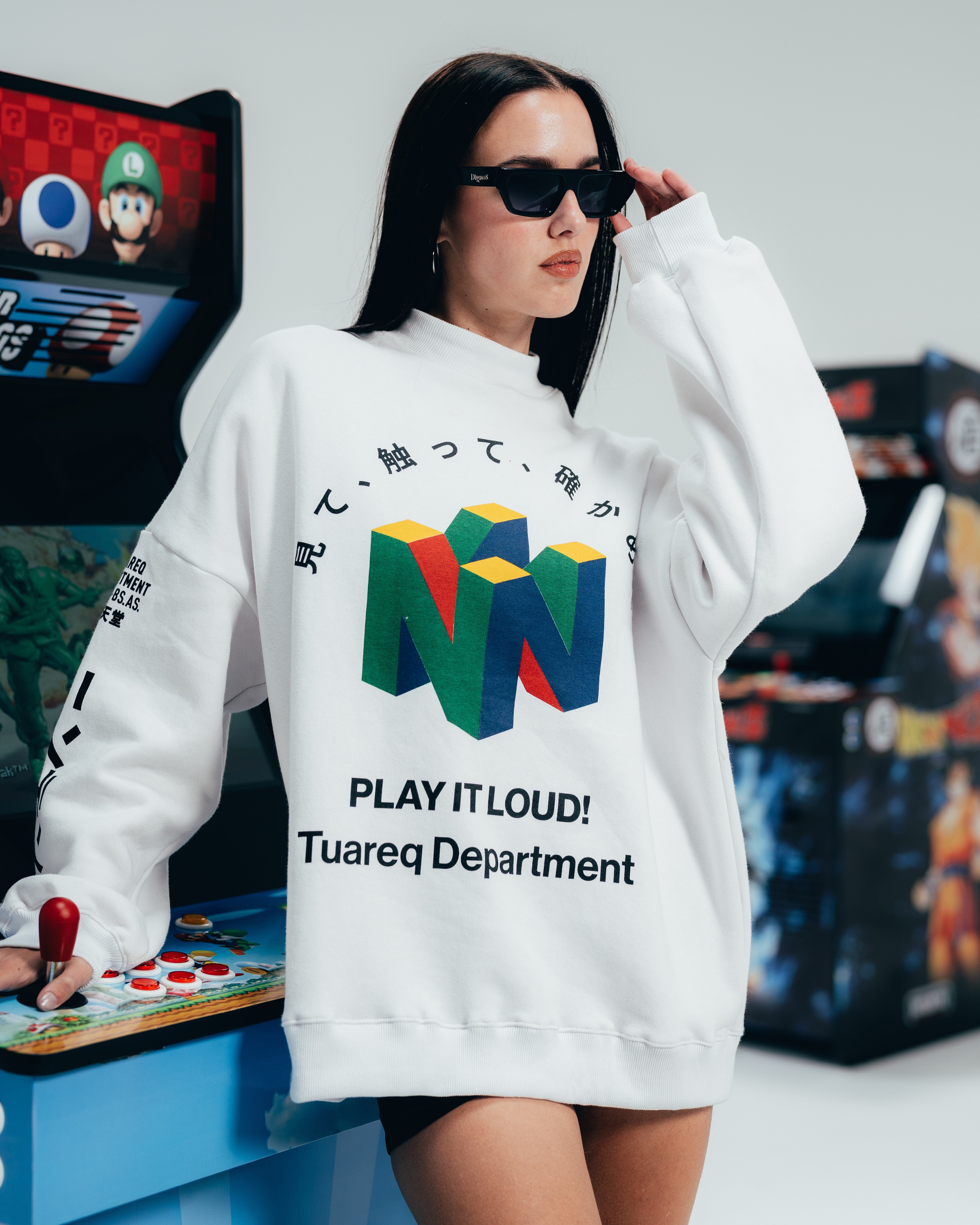 CREWNECK [ NINTENDO ] 64 WHITE