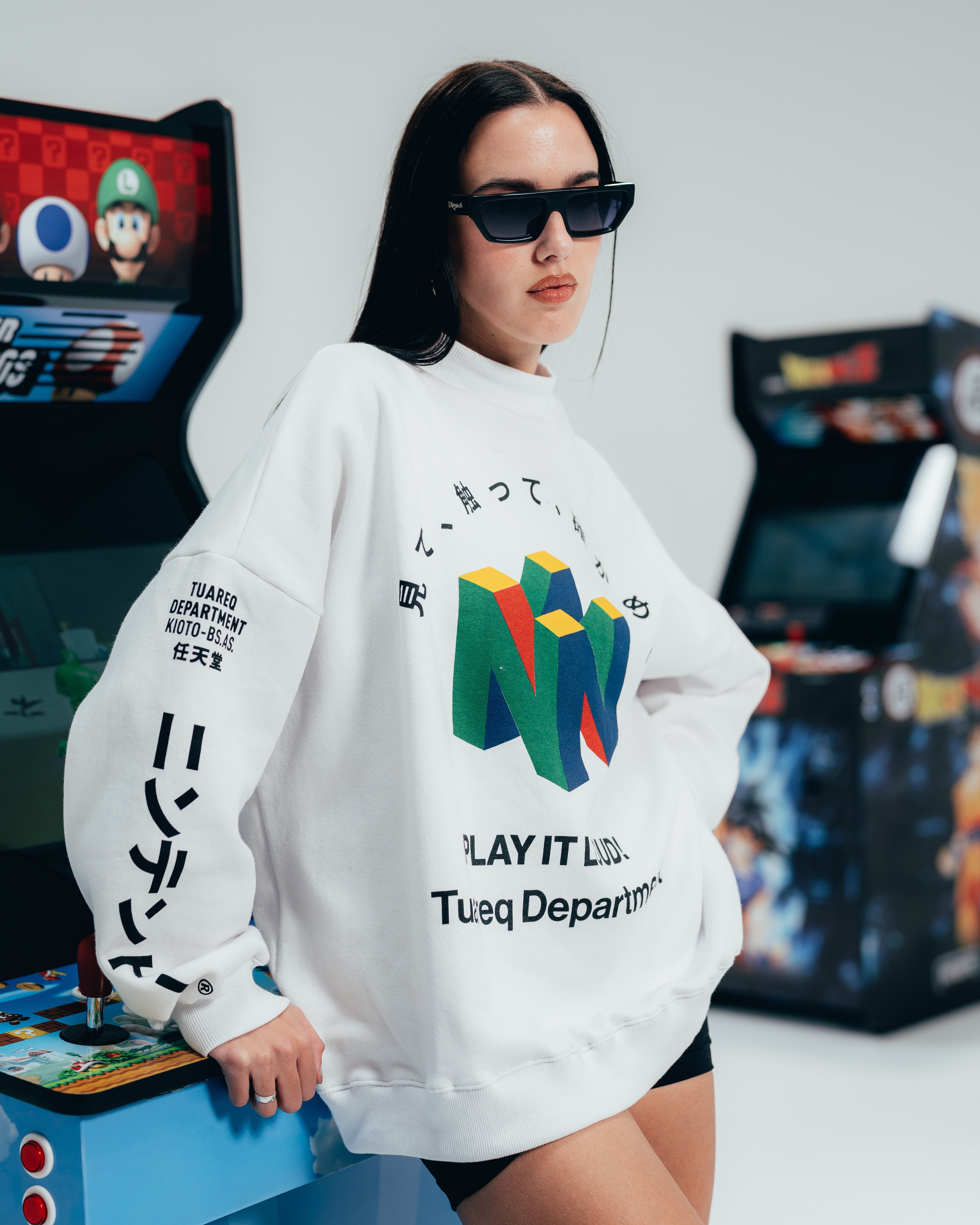 CREWNECK [ NINTENDO ] 64 WHITE