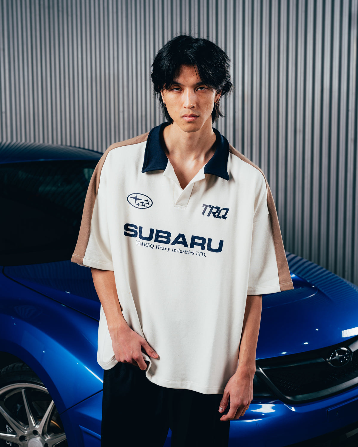 REMERA POLO OVERSIZED [ SUBARU ] WHITE