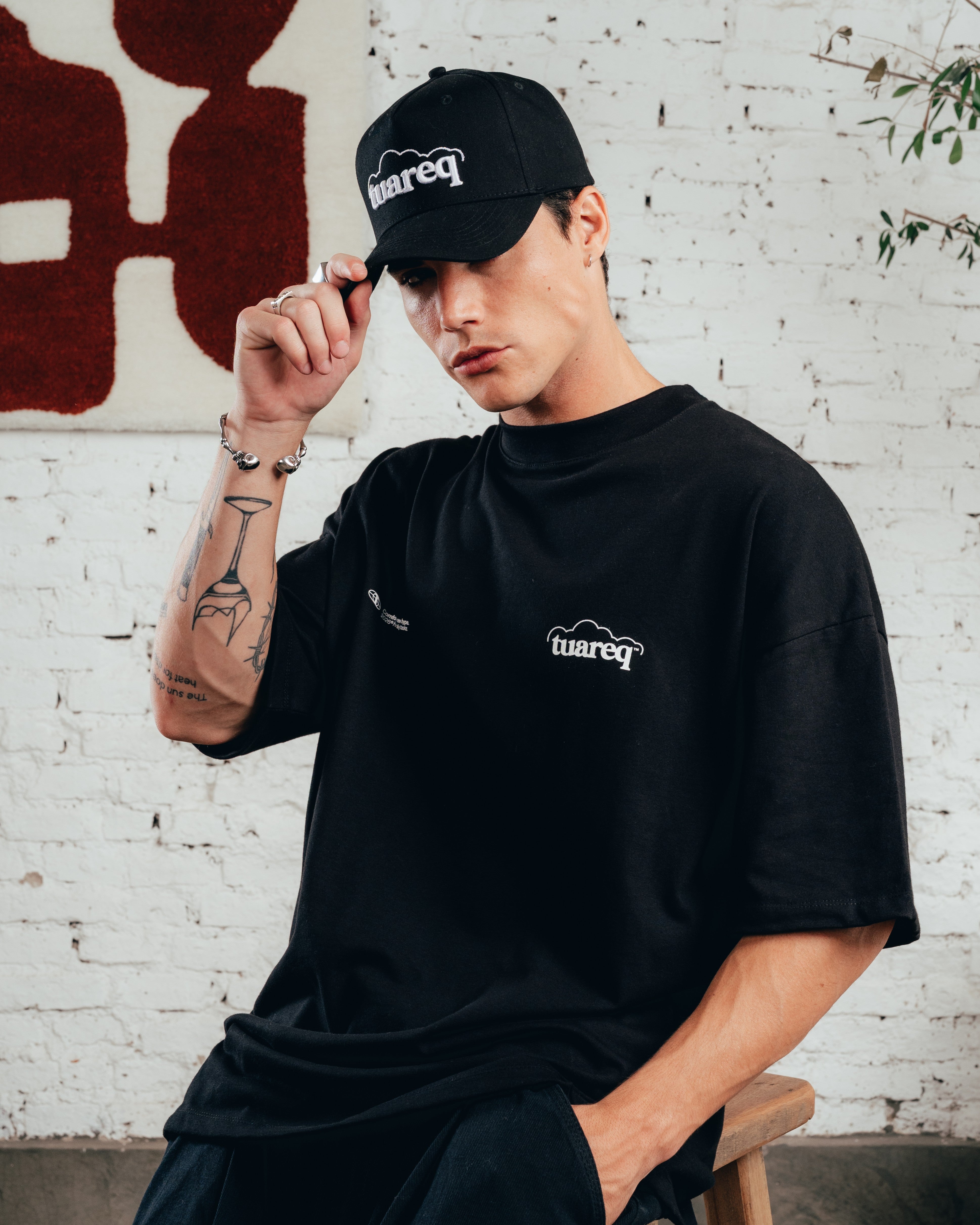 REMERA OVERSIZED [ COMFORT ] CLOUD BLACK