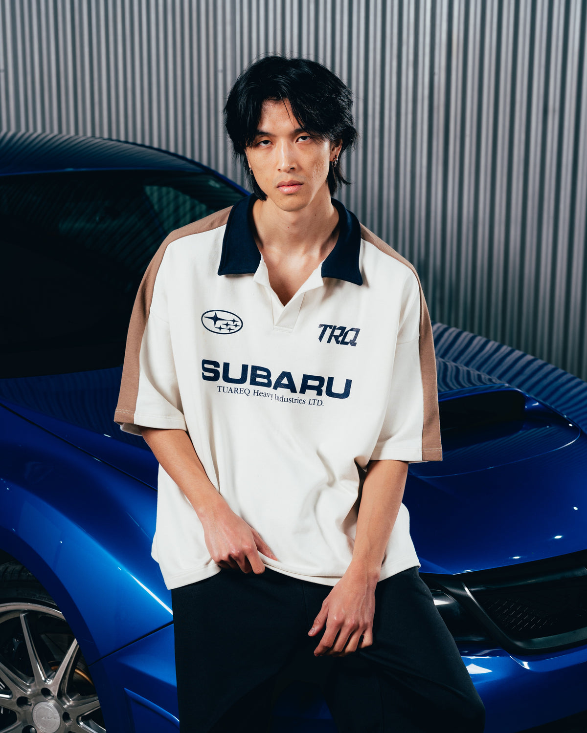REMERA POLO OVERSIZED [ SUBARU ] WHITE