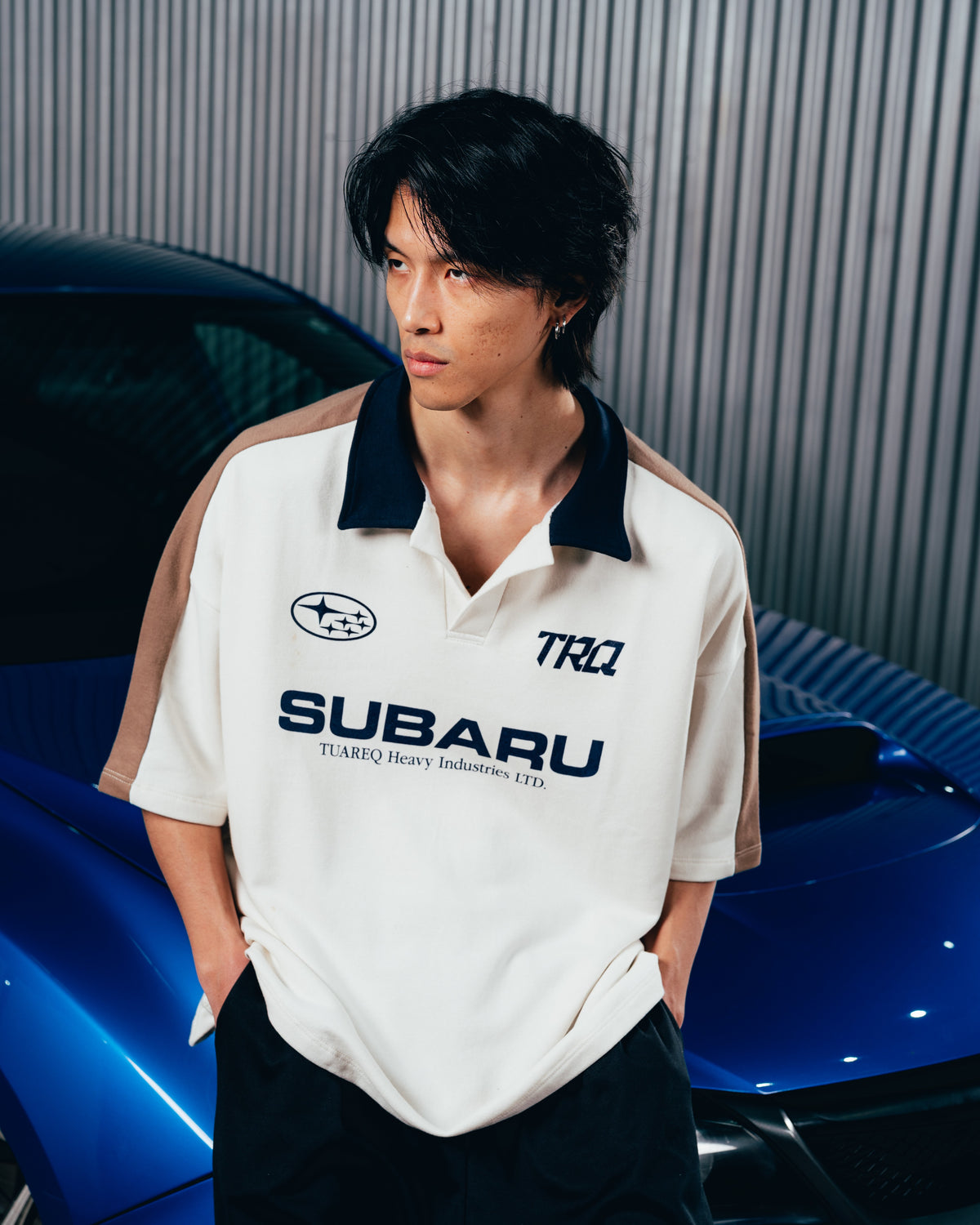 REMERA POLO OVERSIZED [ SUBARU ] WHITE