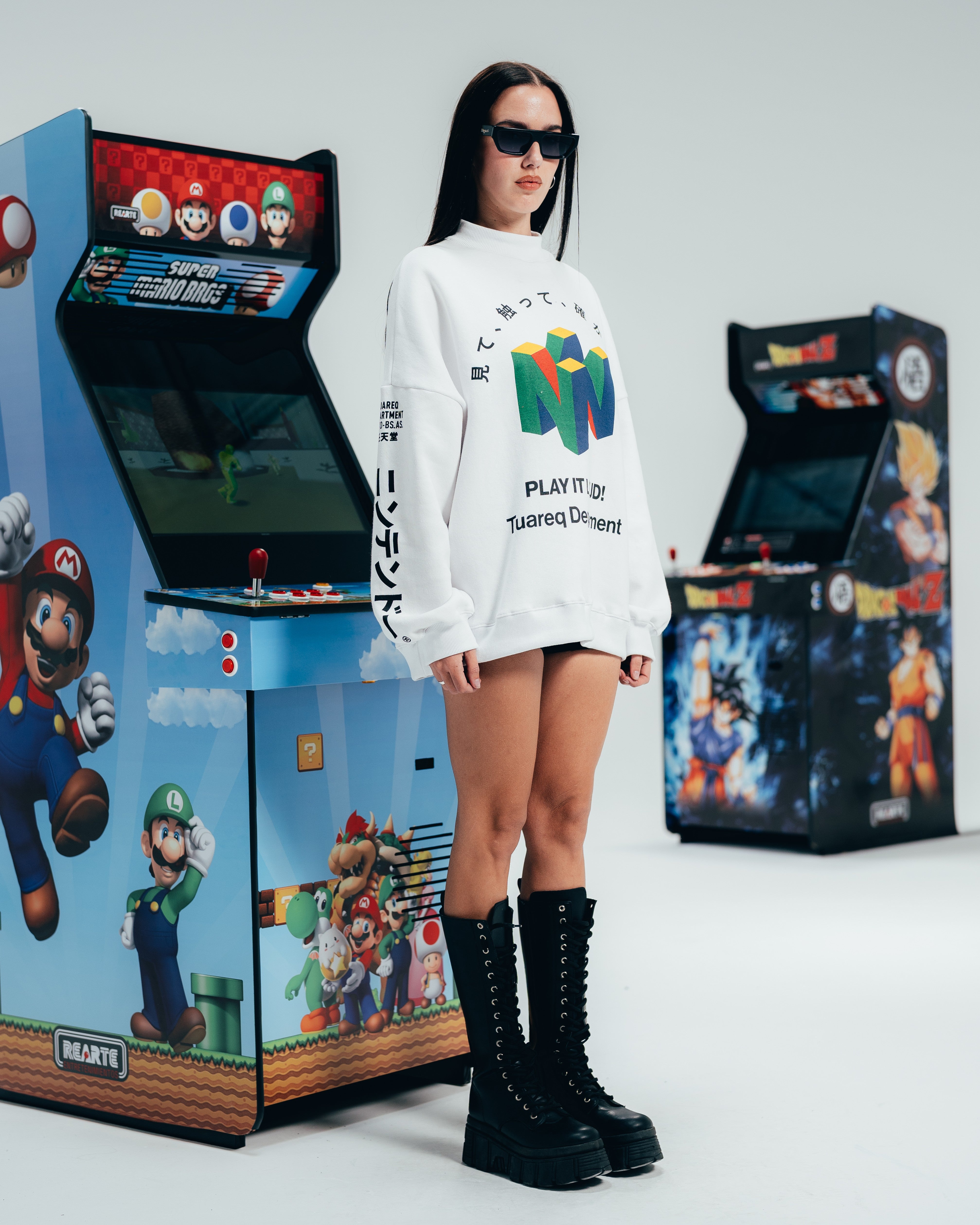 CREWNECK [ NINTENDO ] 64 WHITE