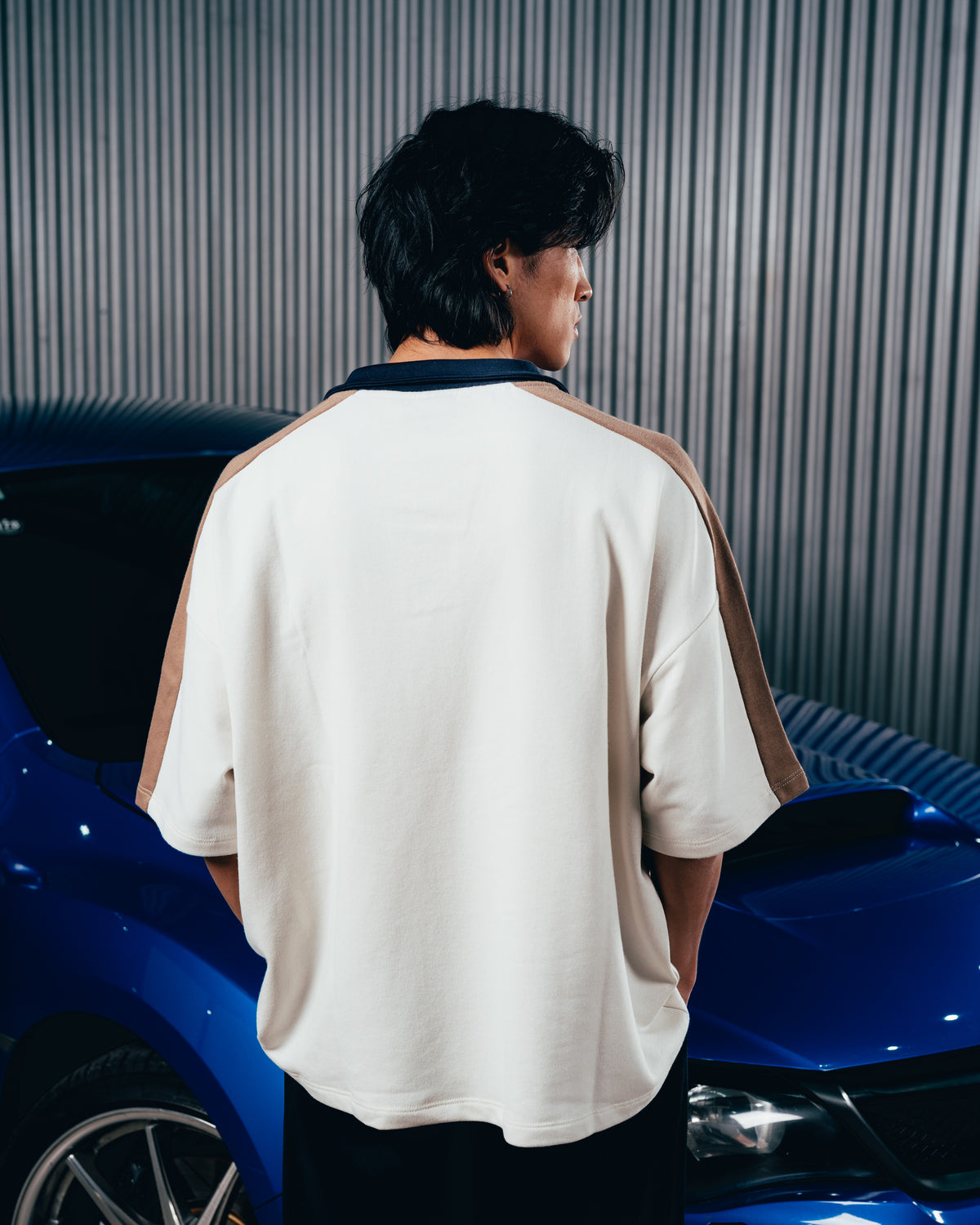 REMERA POLO OVERSIZED [ SUBARU ] WHITE