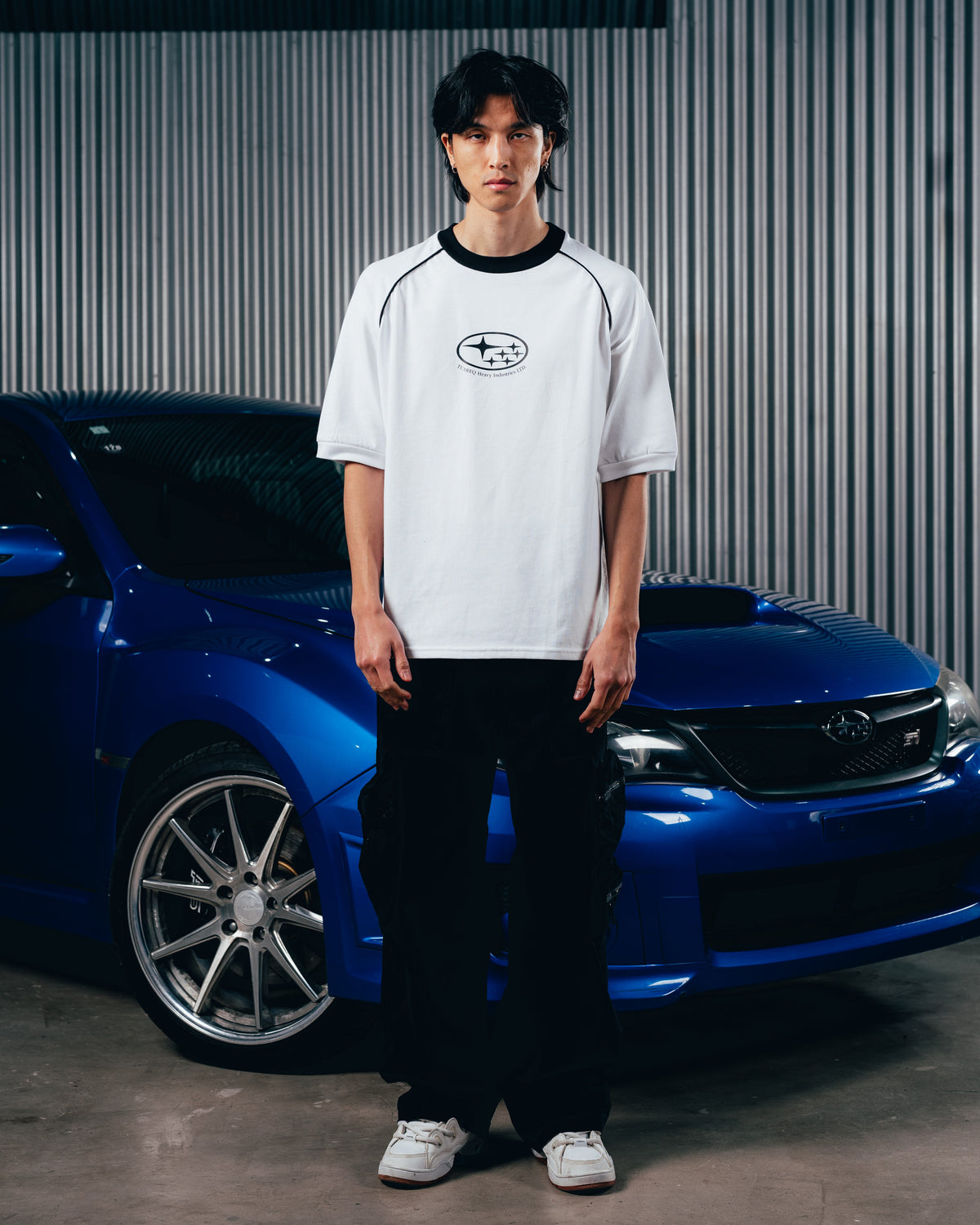 REMERA OVERSIZED [ SUBARU] RANGLAN WHITE