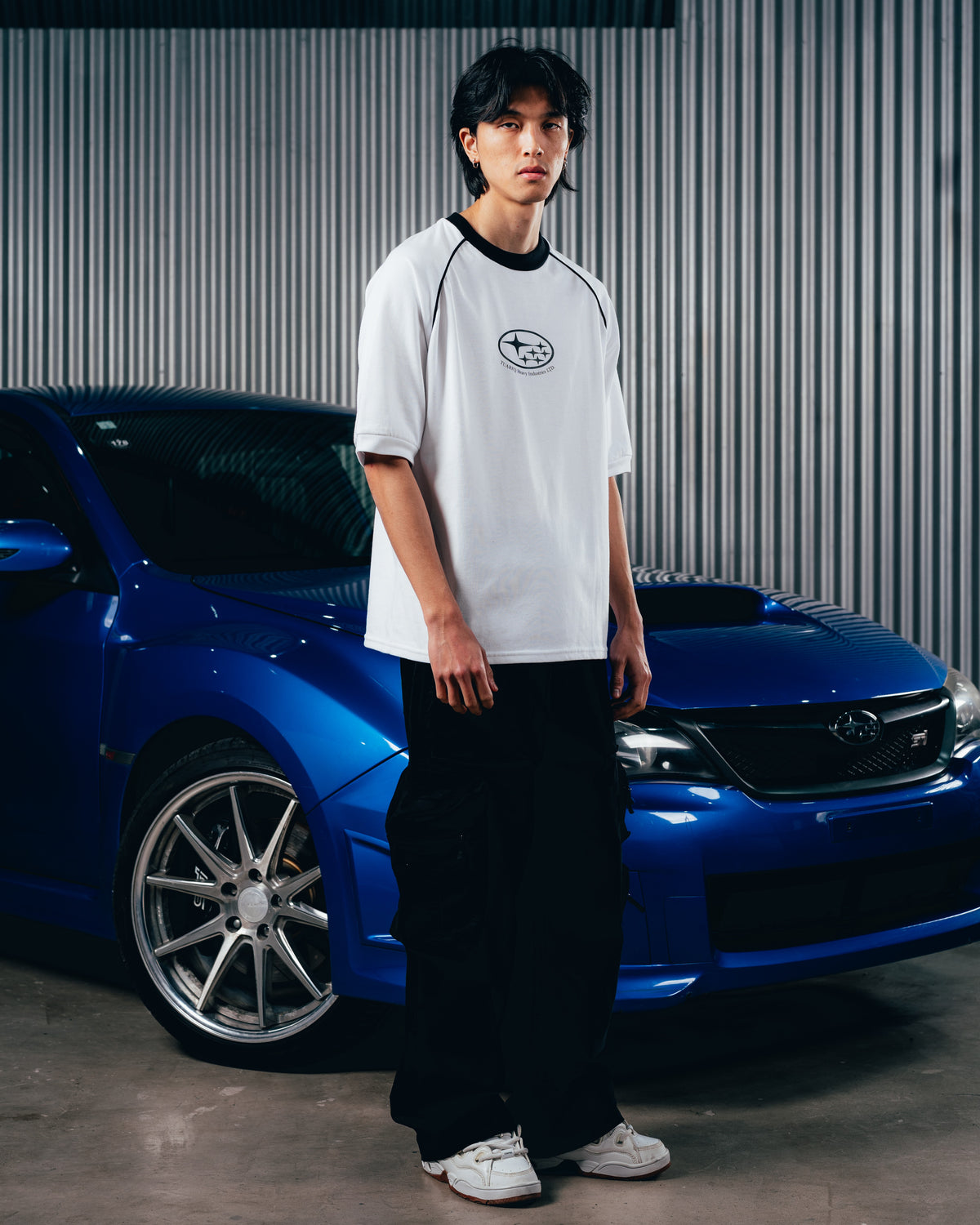 REMERA OVERSIZED [ SUBARU] RANGLAN WHITE
