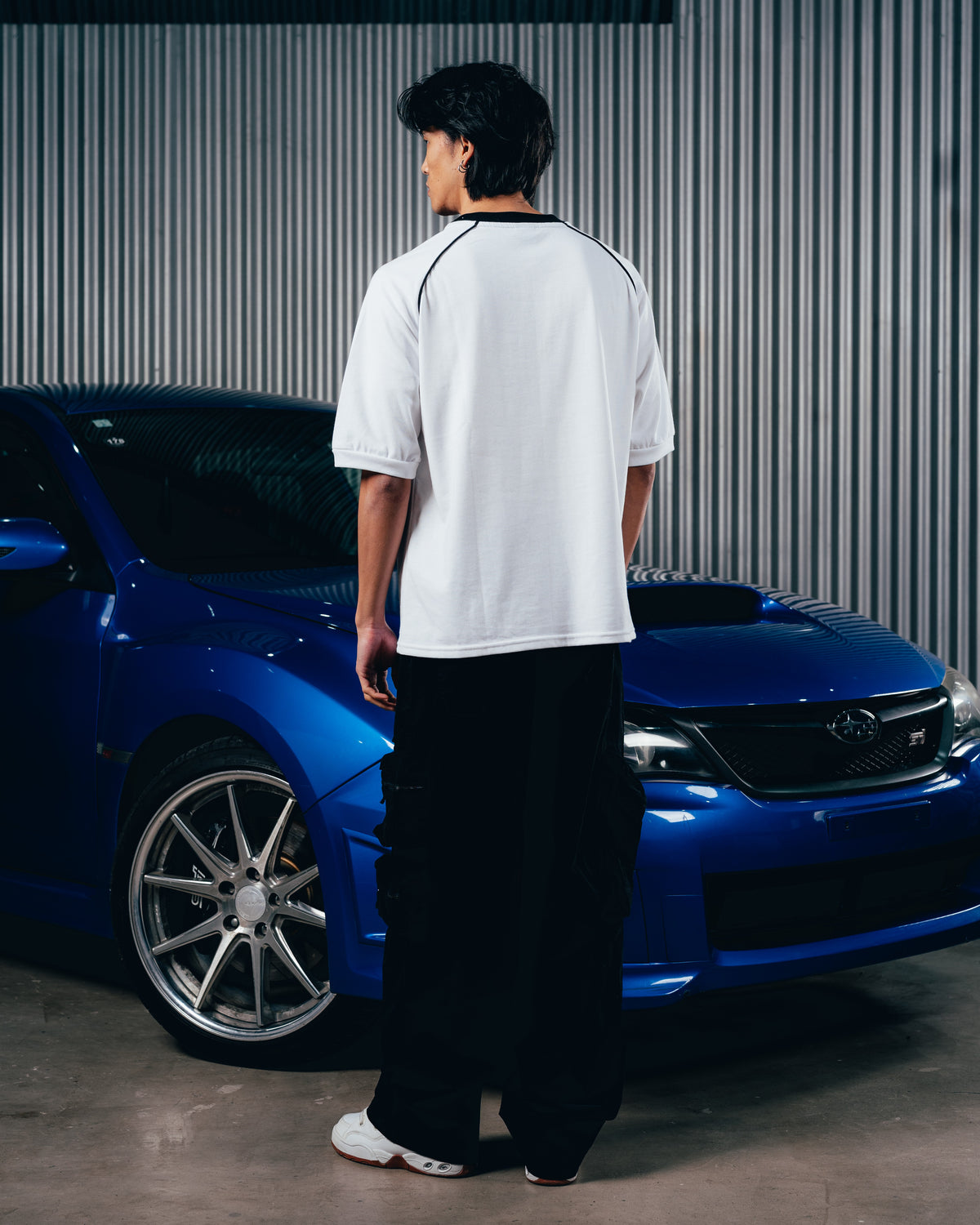 REMERA OVERSIZED [ SUBARU] RANGLAN WHITE