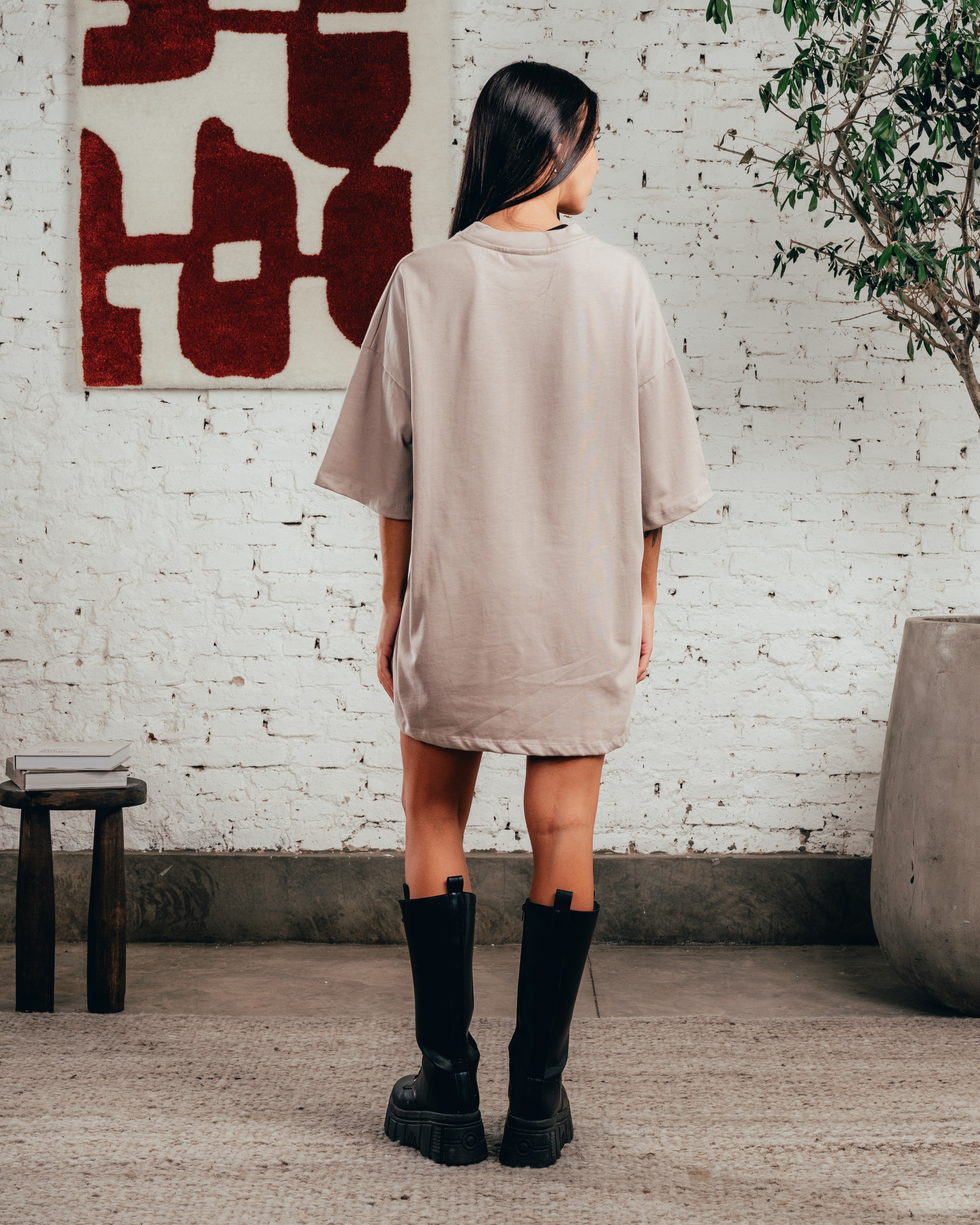 REMERA OVERSIZED [ COMFORT ] TRQ POMEX GREY