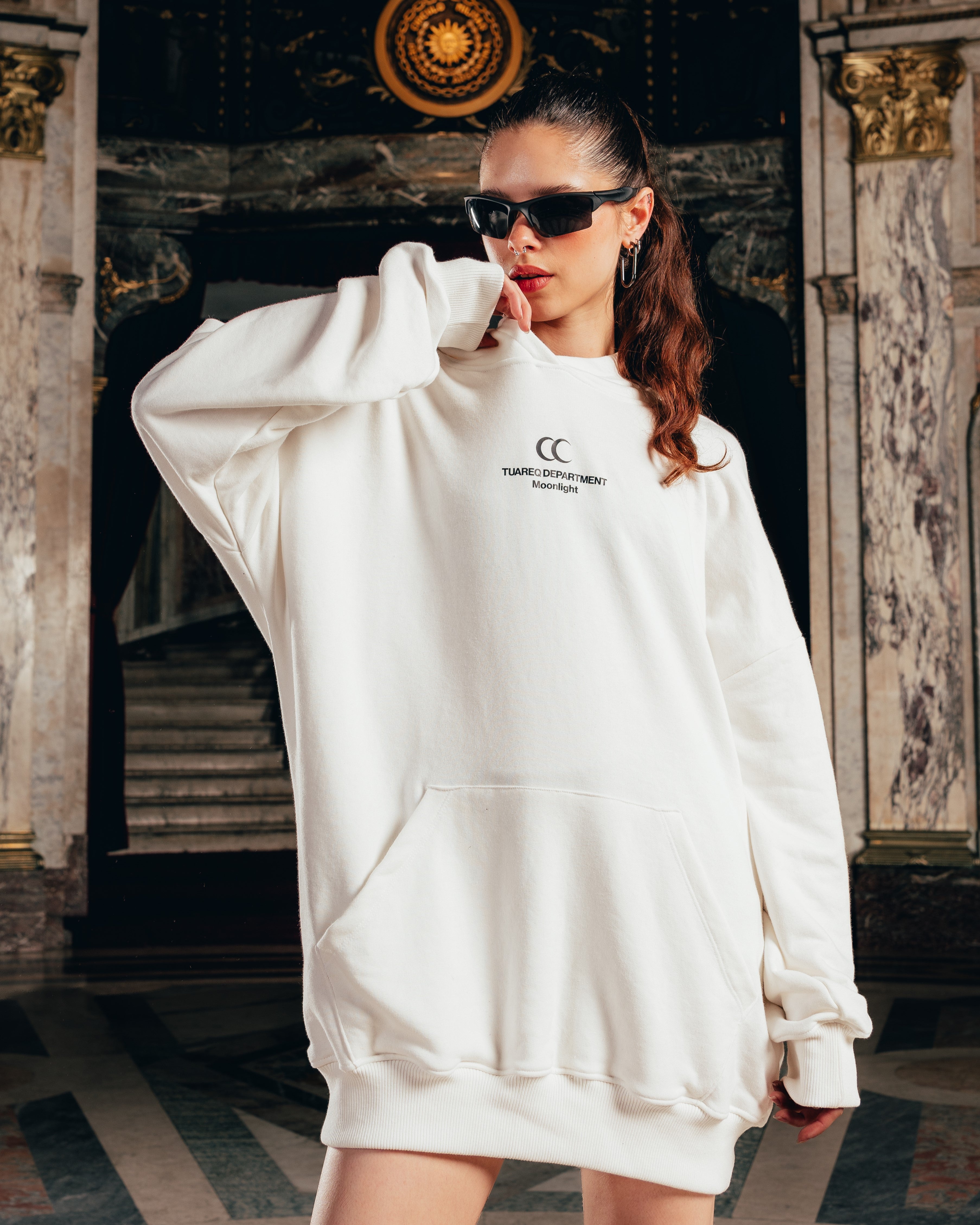 HOODIE RUSTICO [ MOONLIGHT ] WHITE