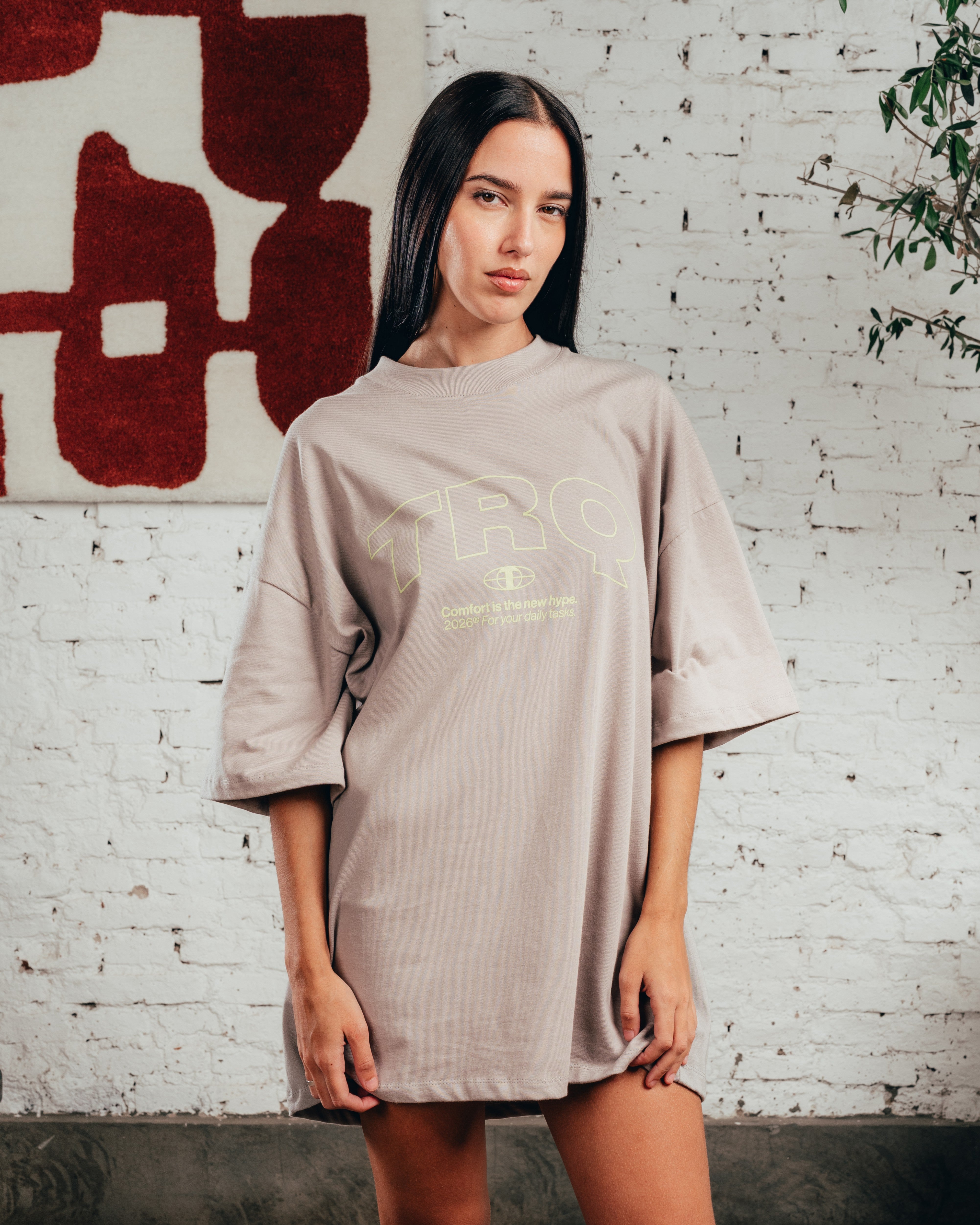 REMERA OVERSIZED [ COMFORT ] TRQ POMEX GREY