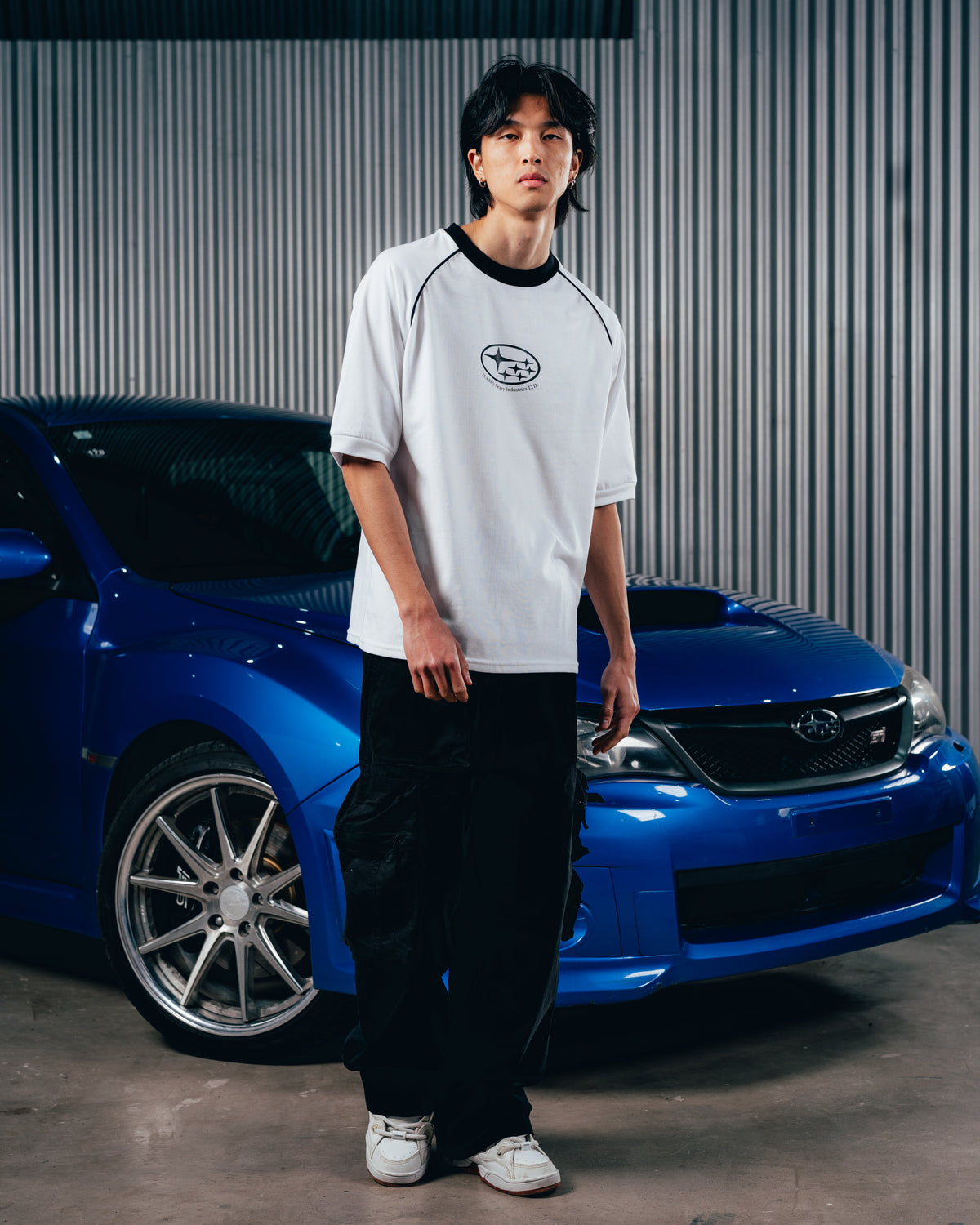 REMERA OVERSIZED [ SUBARU] RANGLAN WHITE