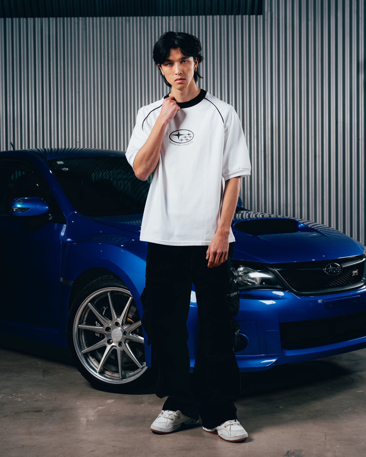 REMERA OVERSIZED [ SUBARU] RANGLAN WHITE