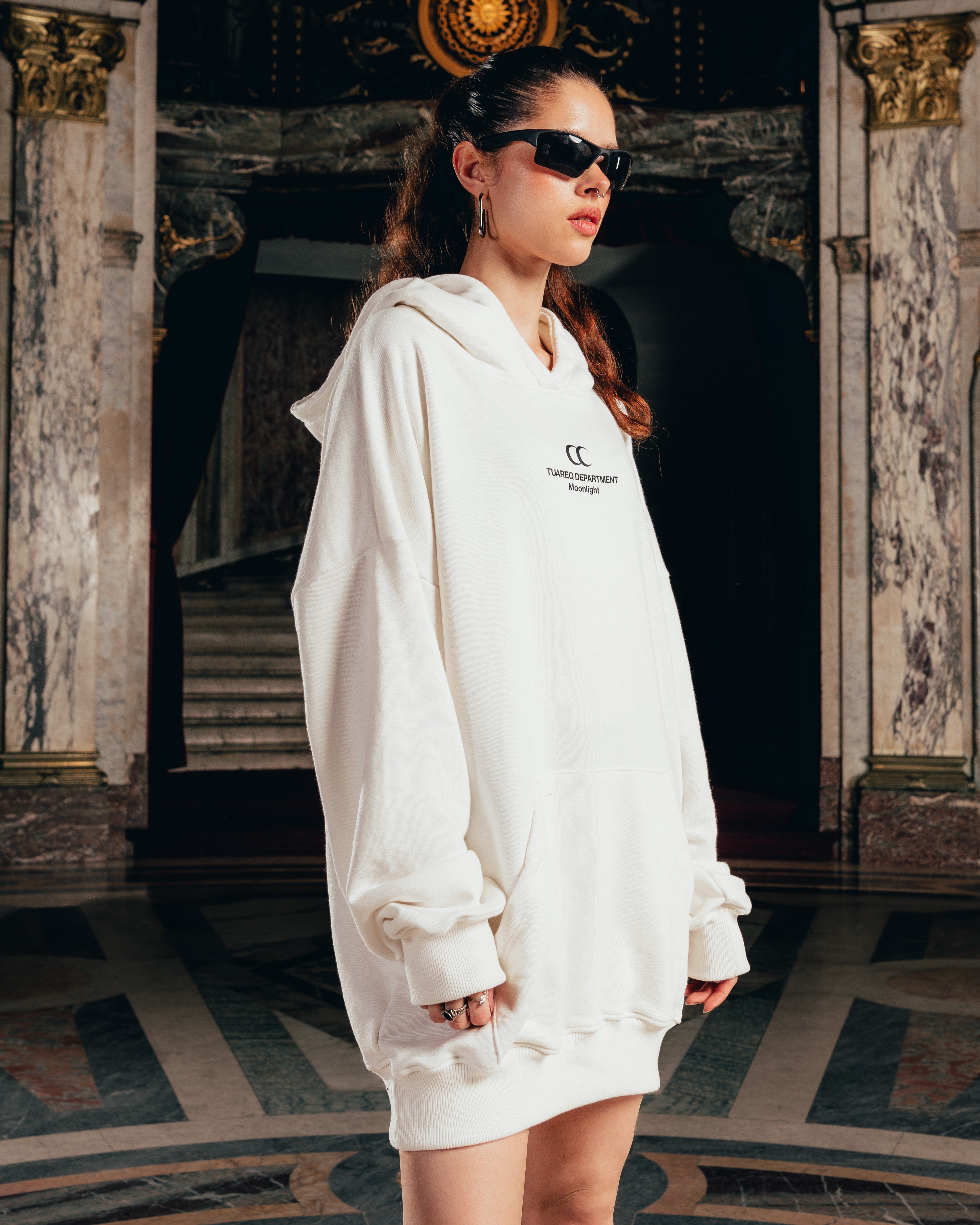 HOODIE RUSTICO [ MOONLIGHT ] WHITE